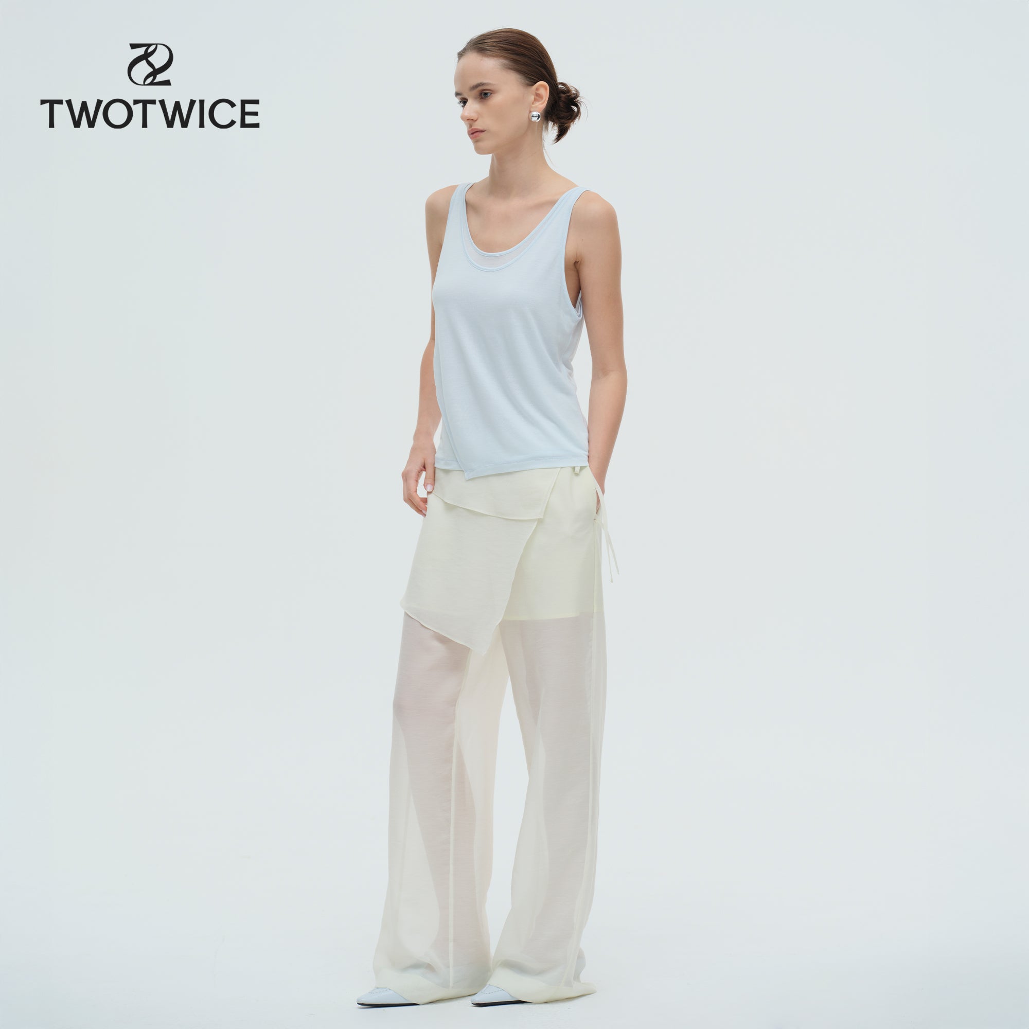 Twotwice - Neo Folded Pants - กางเกงขายาว Layer
