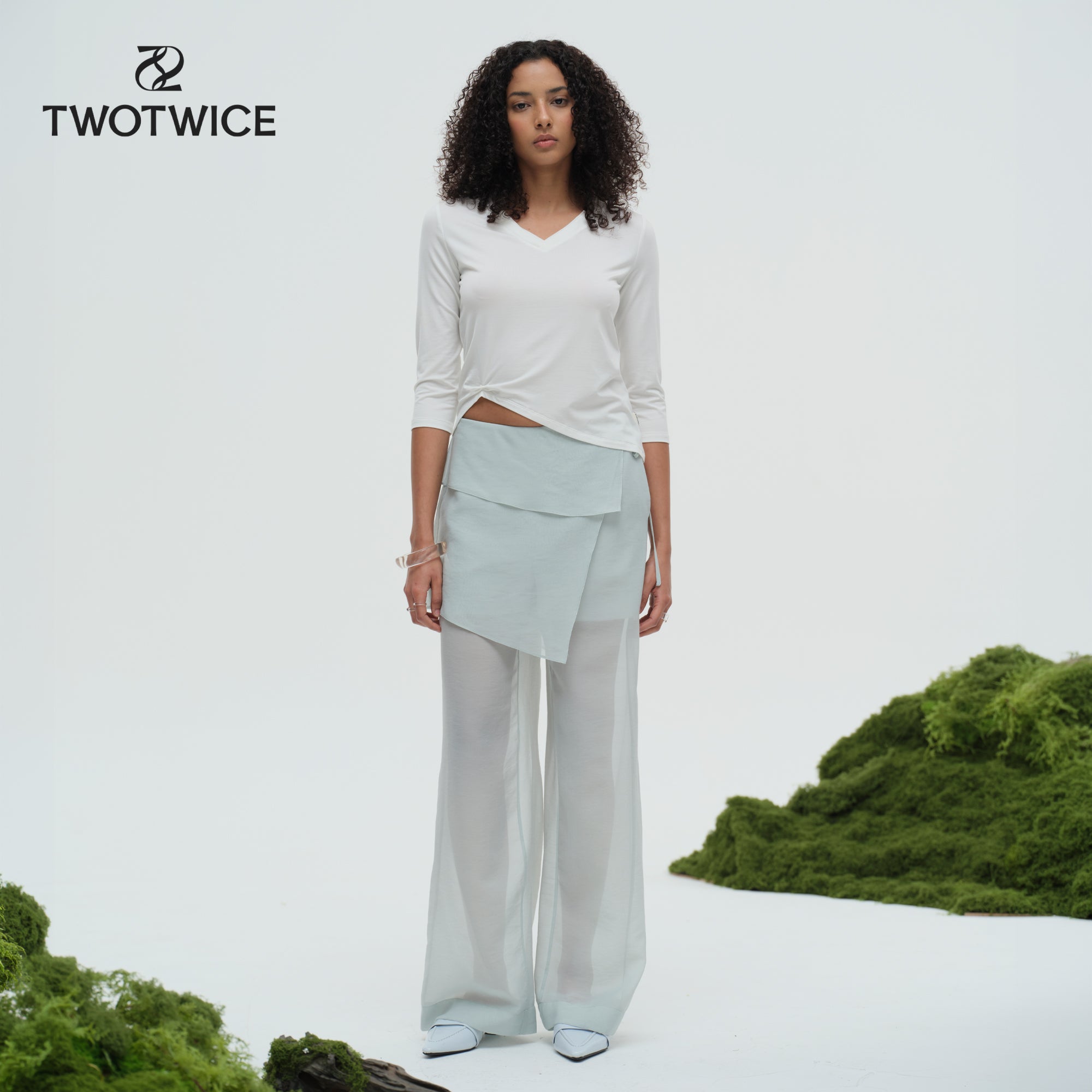 Twotwice - Neo Folded Pants - กางเกงขายาว Layer