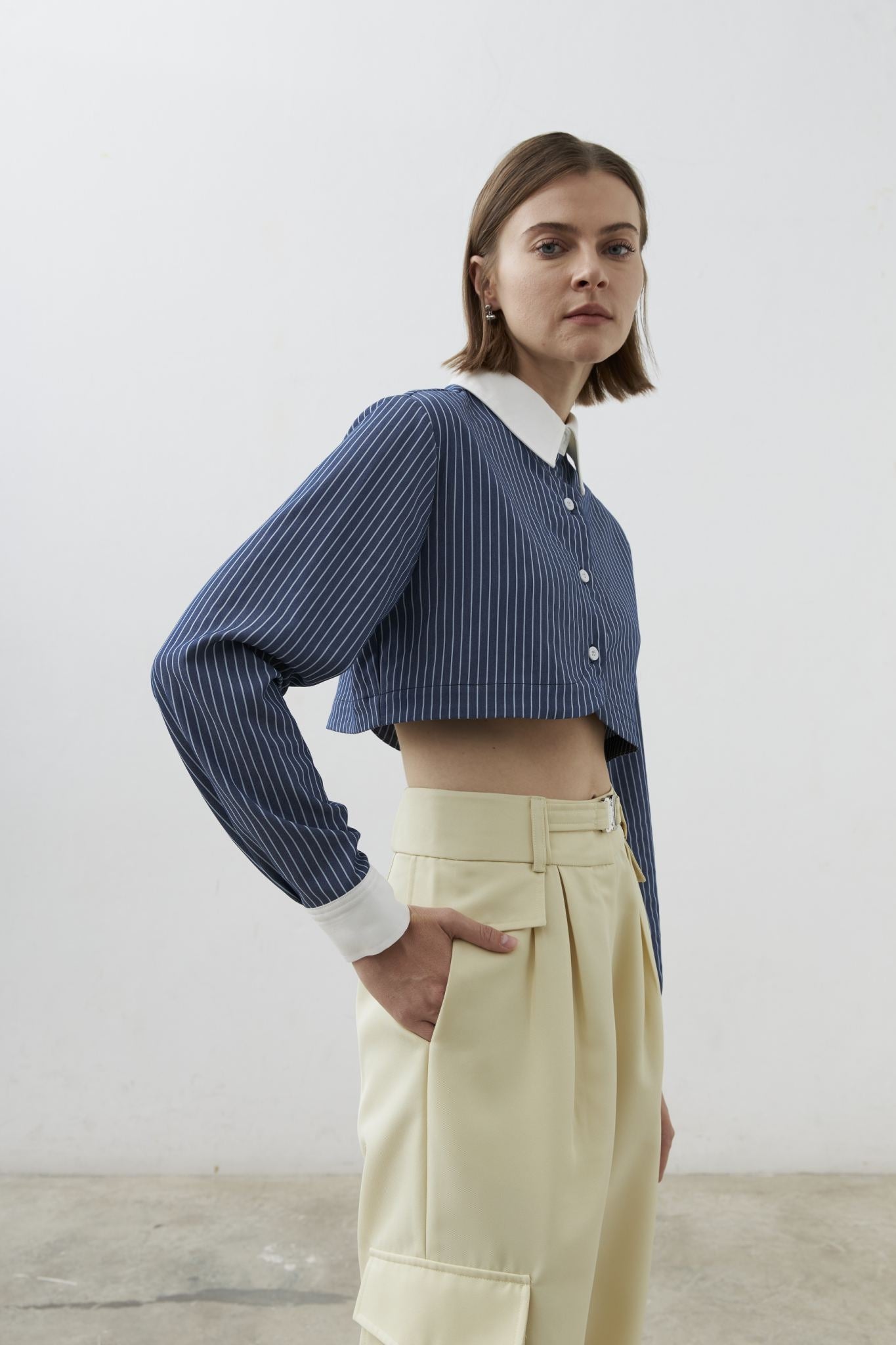 Twotwice - Vertical stripe cropped
