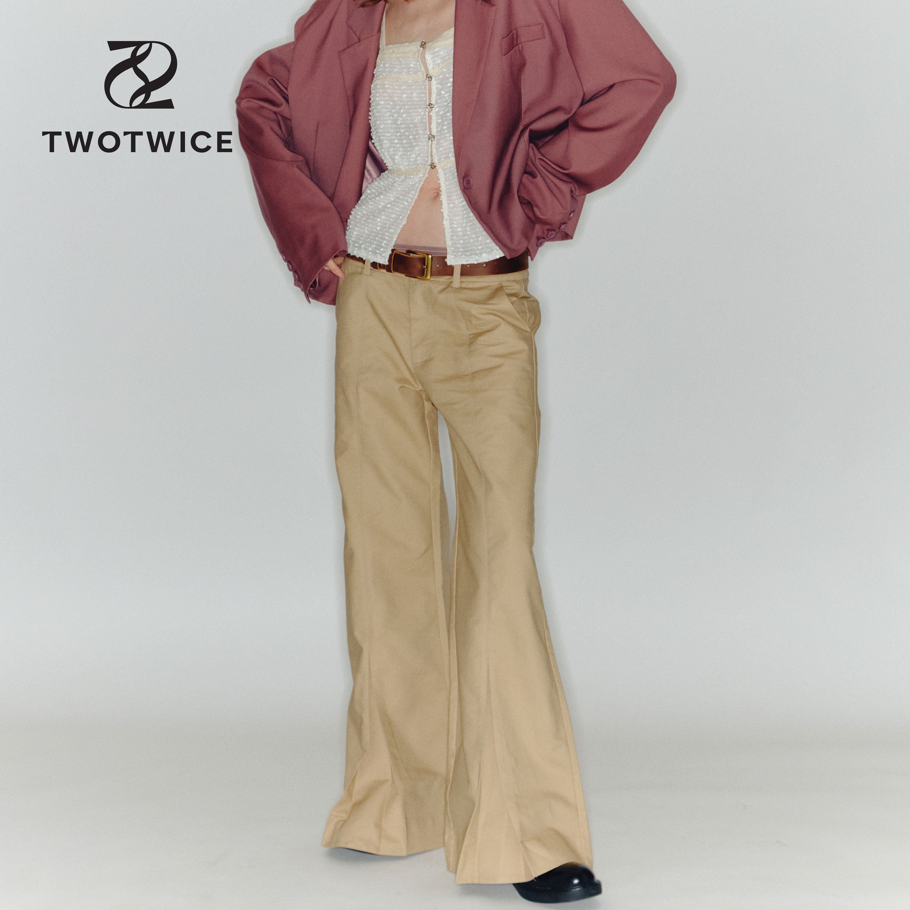 Twotwice - 90s Tailored Flared Trousers