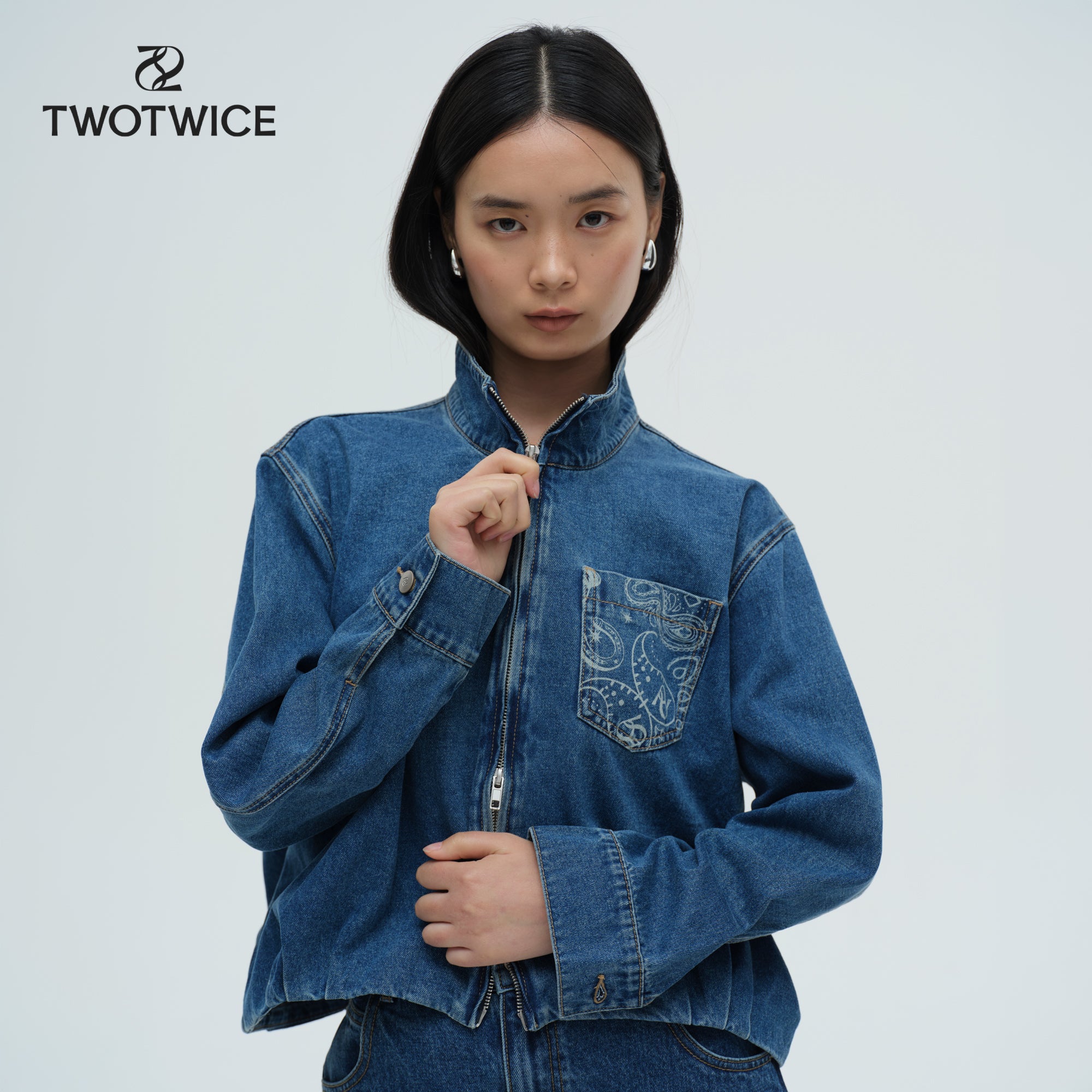 Twotwice - Convertible Shirt Jacket — Paisley Denim