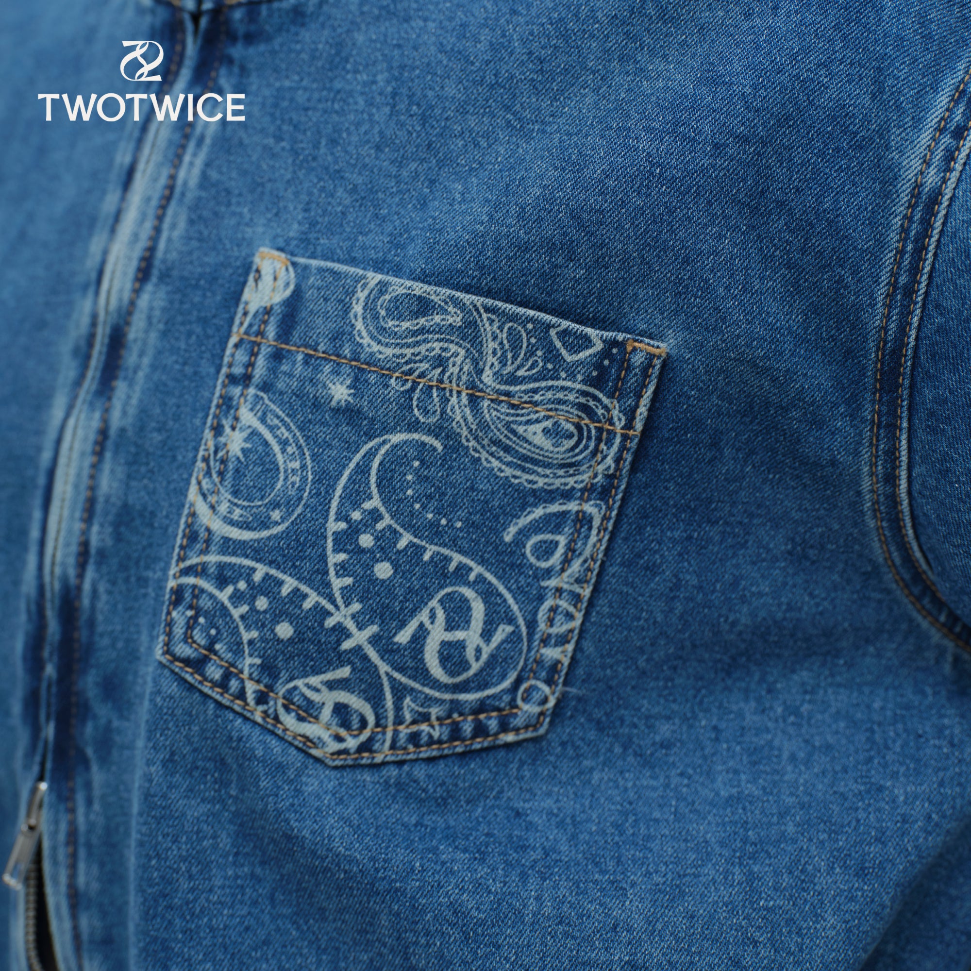 Twotwice - Convertible Shirt Jacket — Paisley Denim