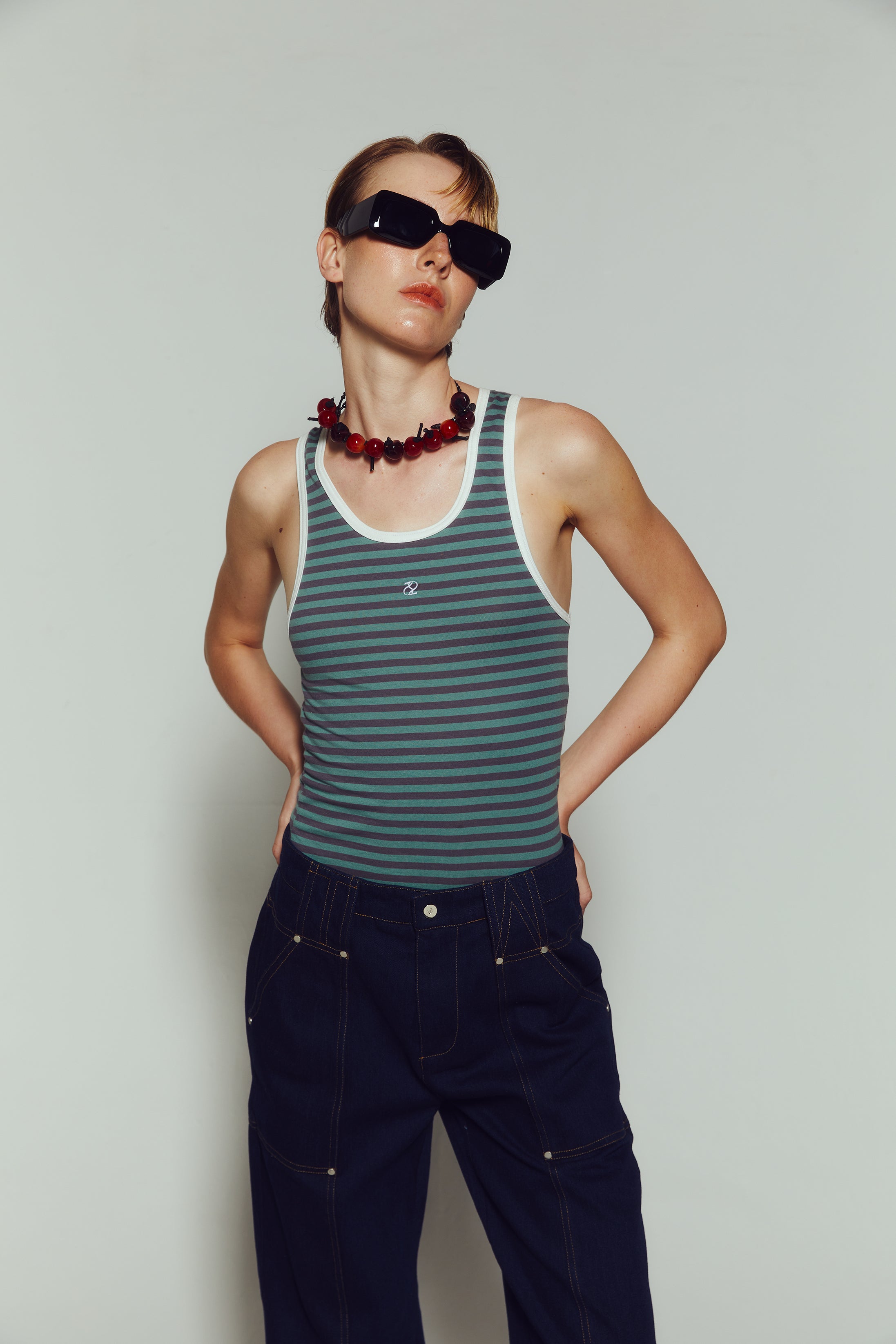 Twotwice - Horizontal tank top