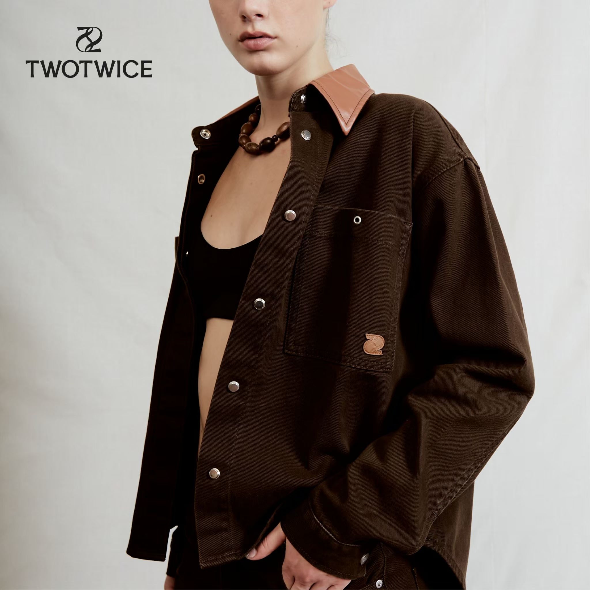 Twotwice - Denim Overshirt Jacket