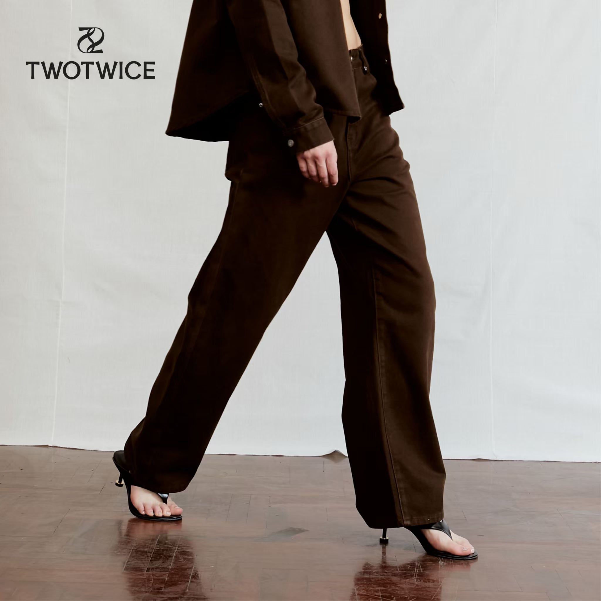Twotwice - Denim Wide-Leg Trousers