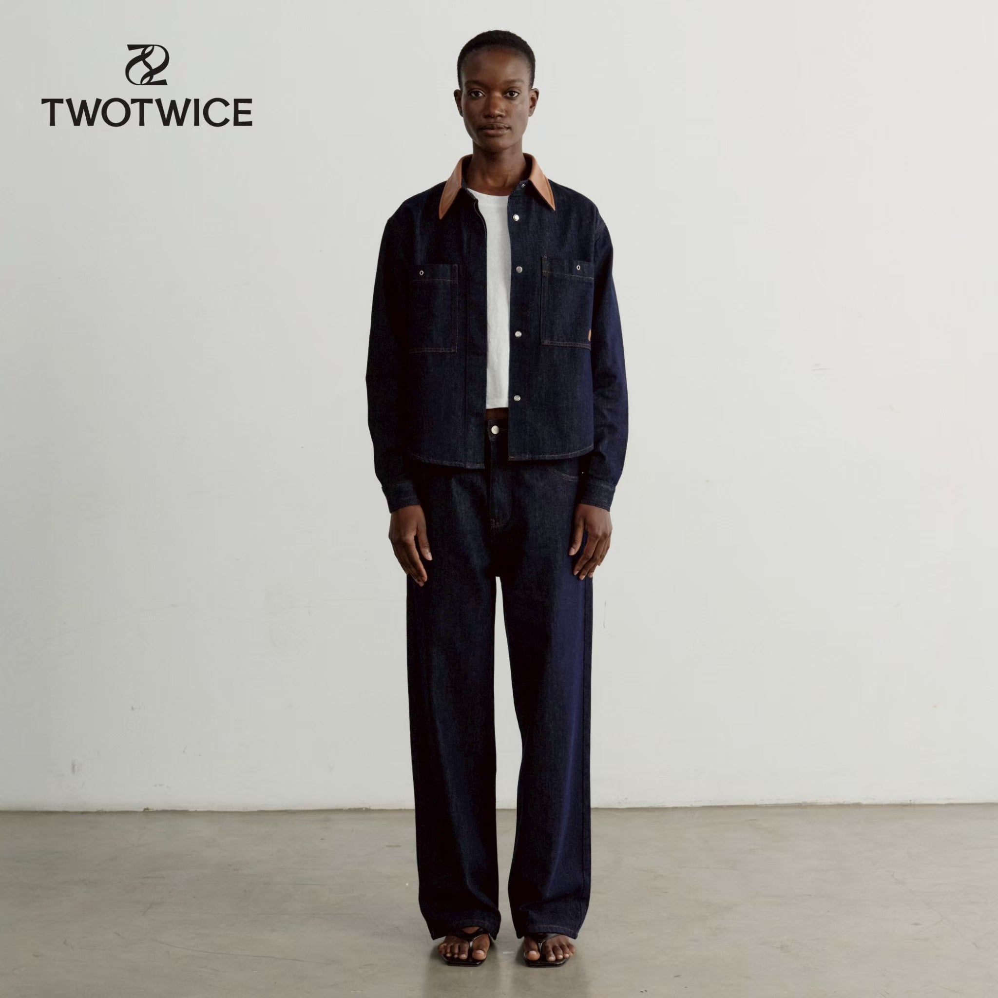 Twotwice - Denim Wide-Leg Trousers