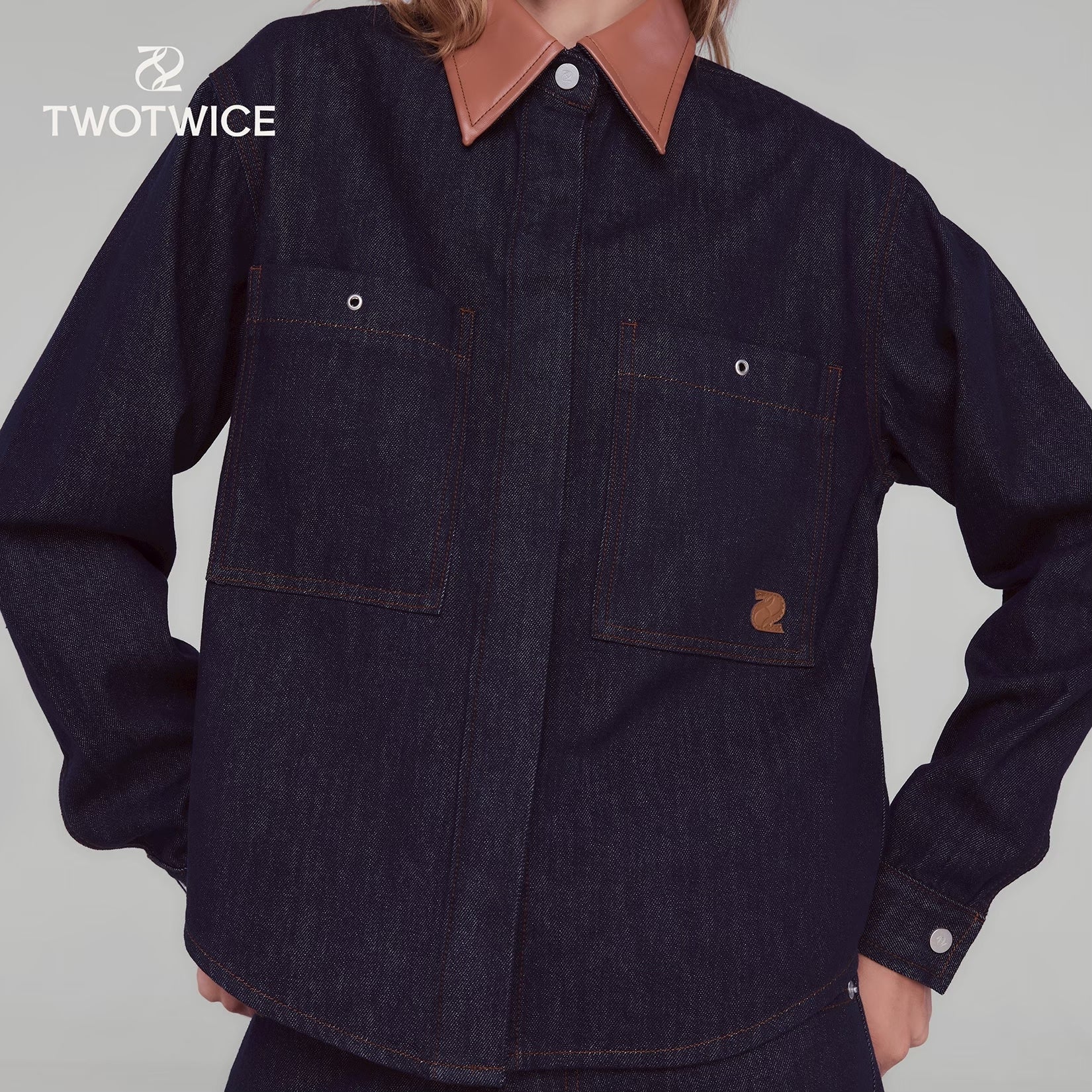Twotwice - Denim Overshirt Jacket