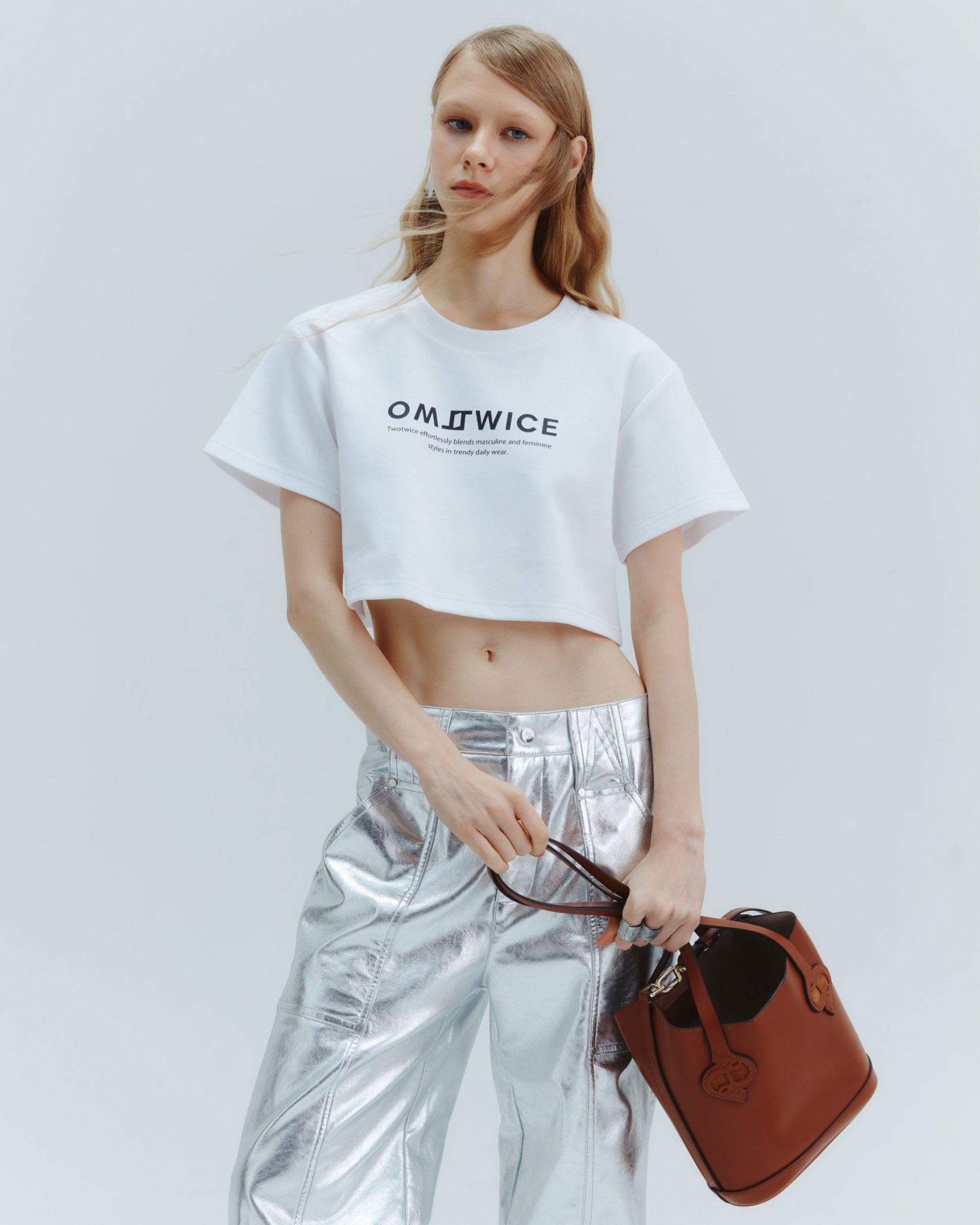 Twotwice - Twotwice cropped tee