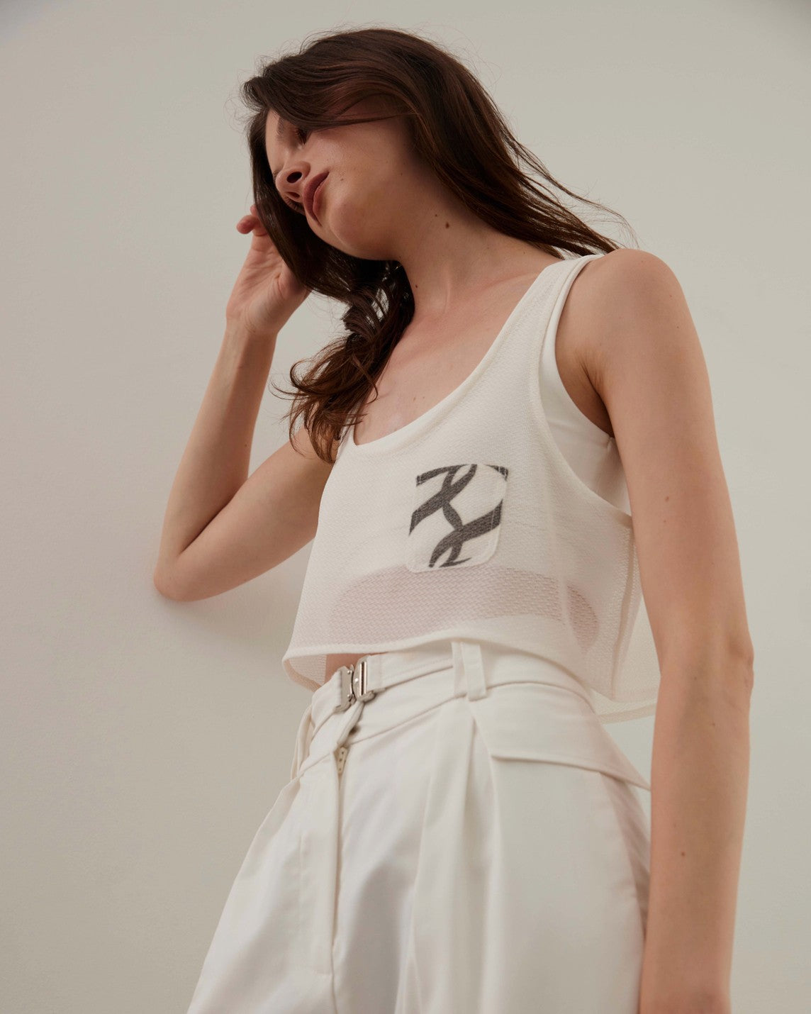 Twotwice - Translucent crop tank