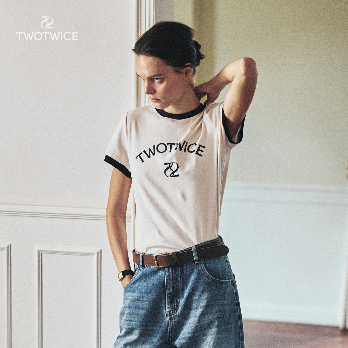 Twotwice - Twotwice Ringer Tee