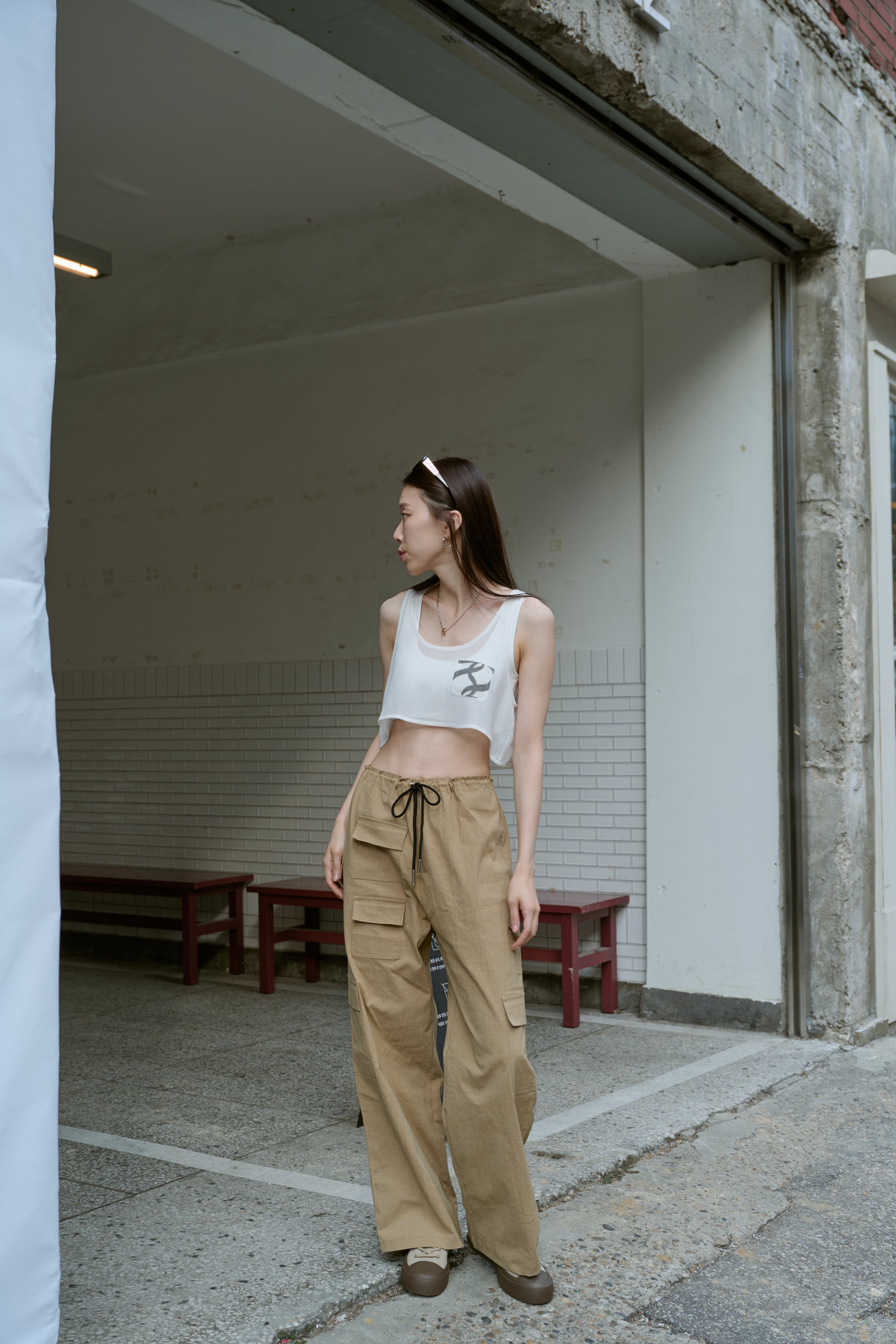 Twotwice - Translucent crop tank