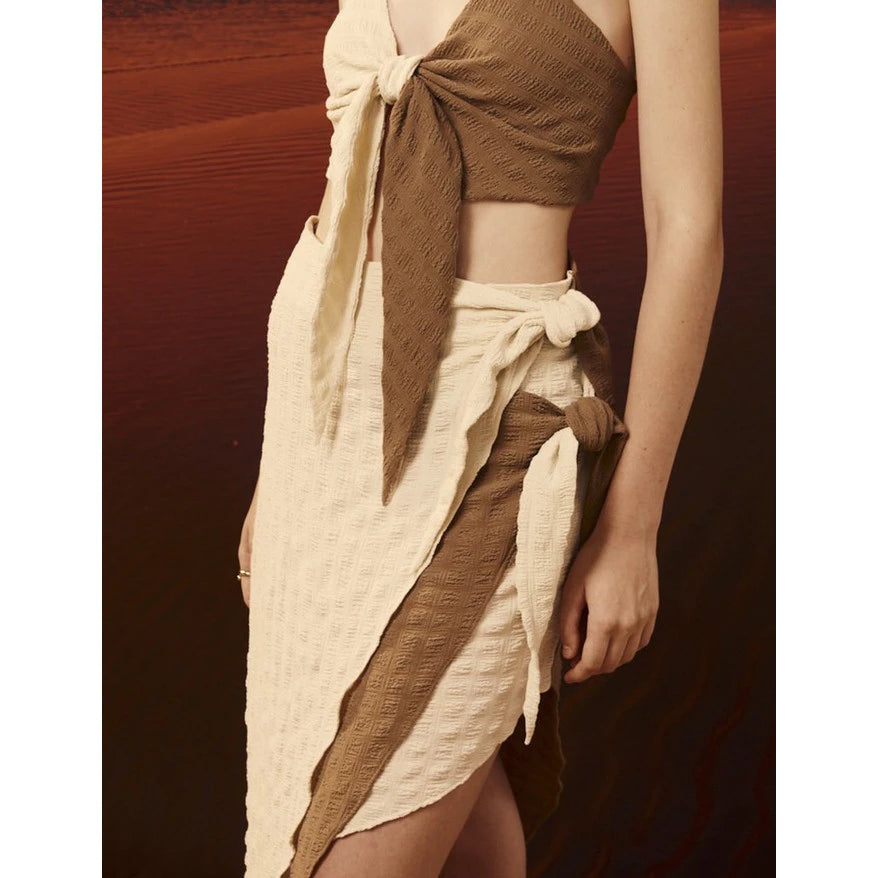 Twotwice - Side wrap skirt