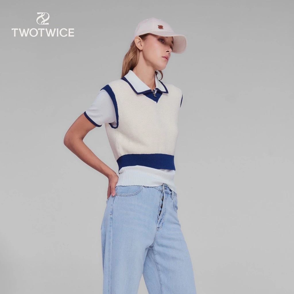 Twotwice - Preppy Knit Vest