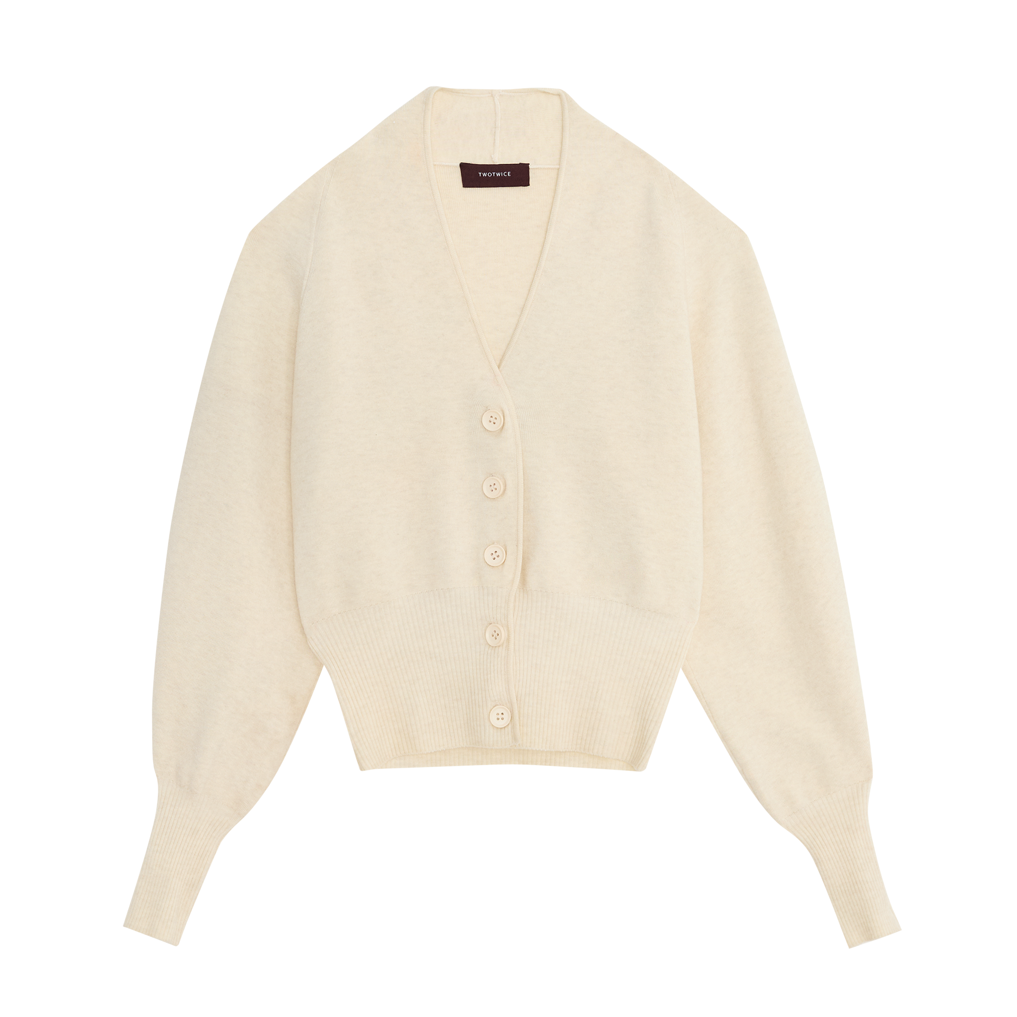 Twotwice - Twotwice Lantern Sleeve Cardigan