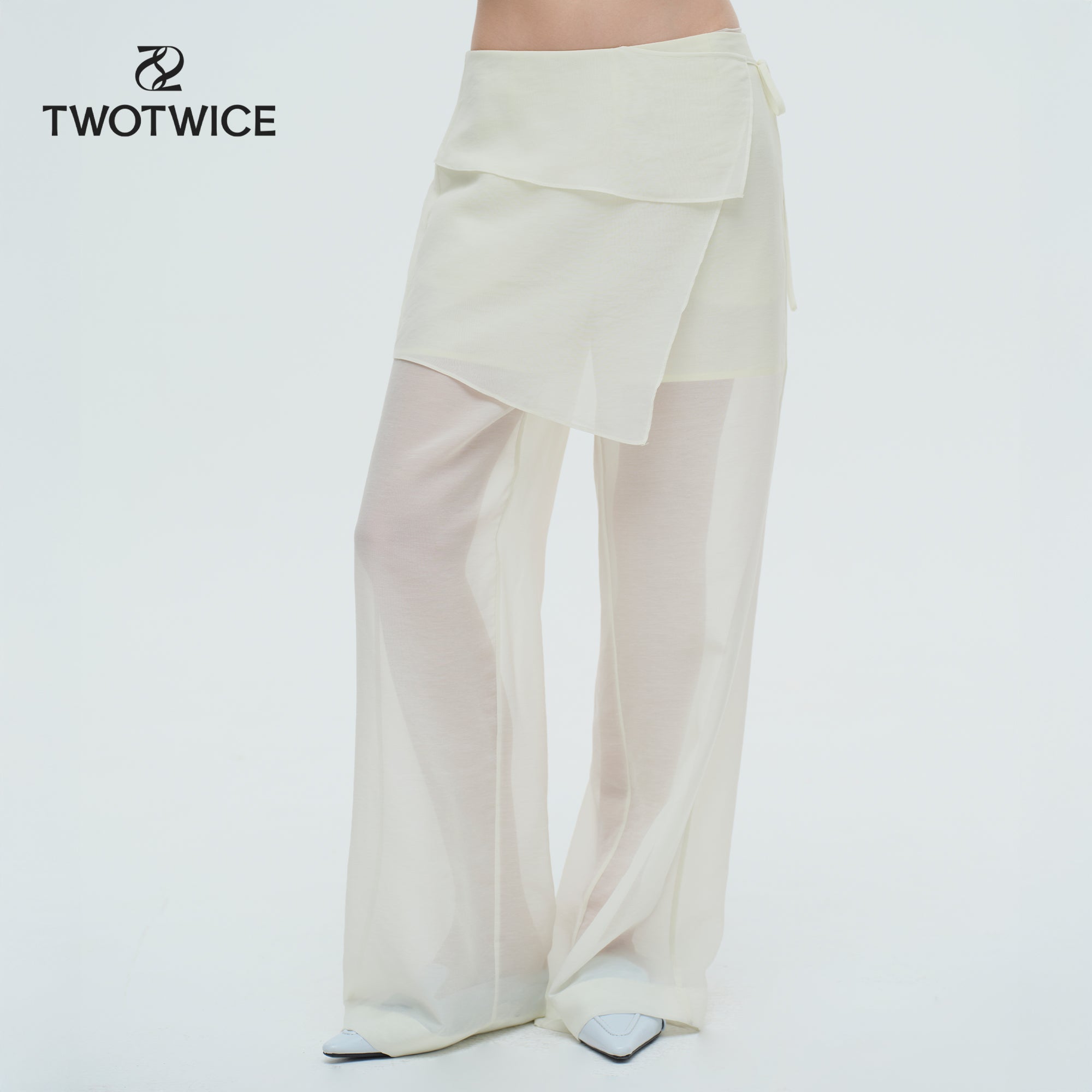 Twotwice - Neo Folded Pants - กางเกงขายาว Layer