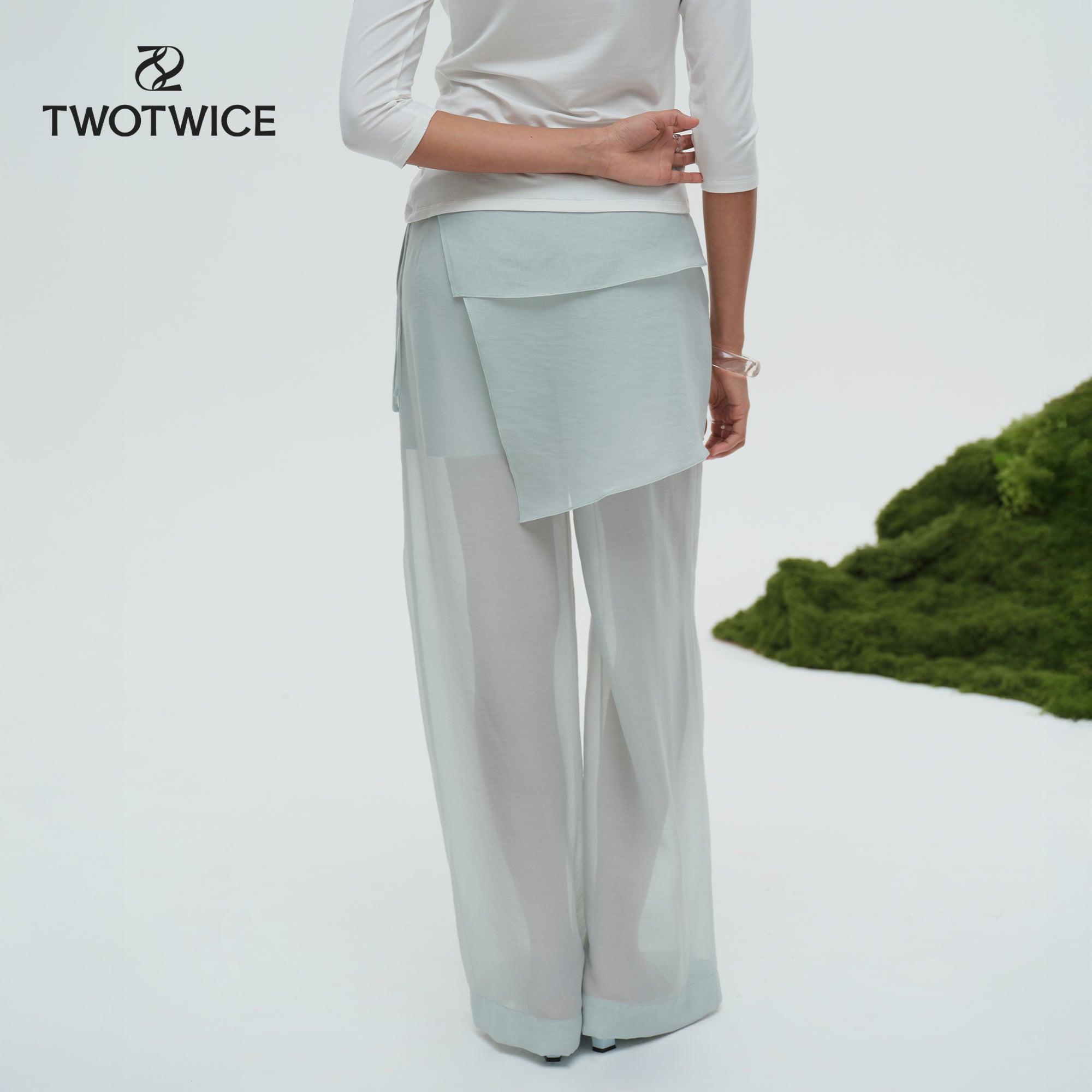 Twotwice - Neo Folded Pants - กางเกงขายาว Layer