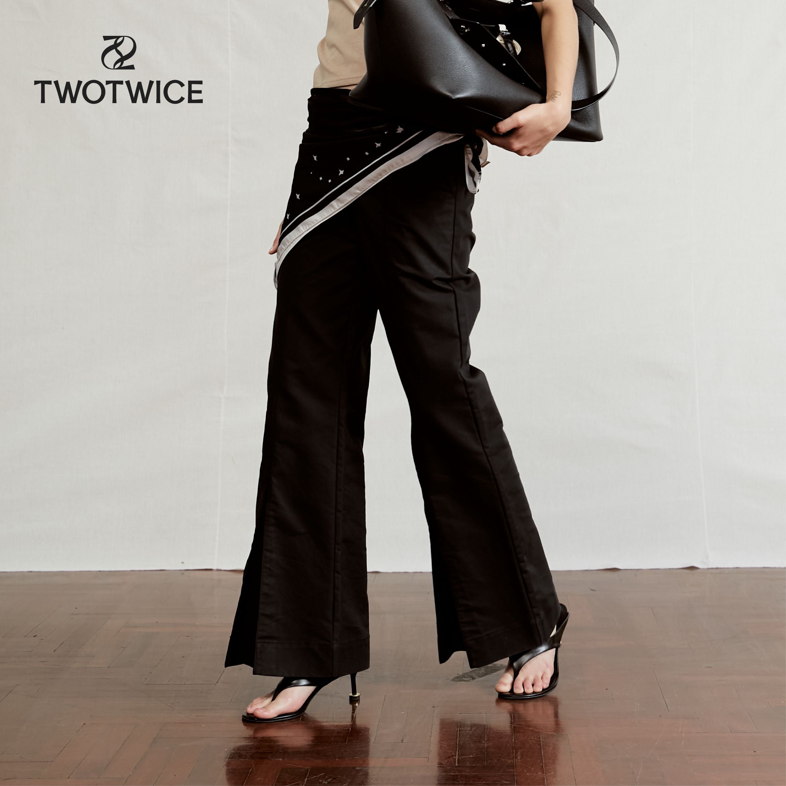 Twotwice - 90s Tailored Flared Trousers