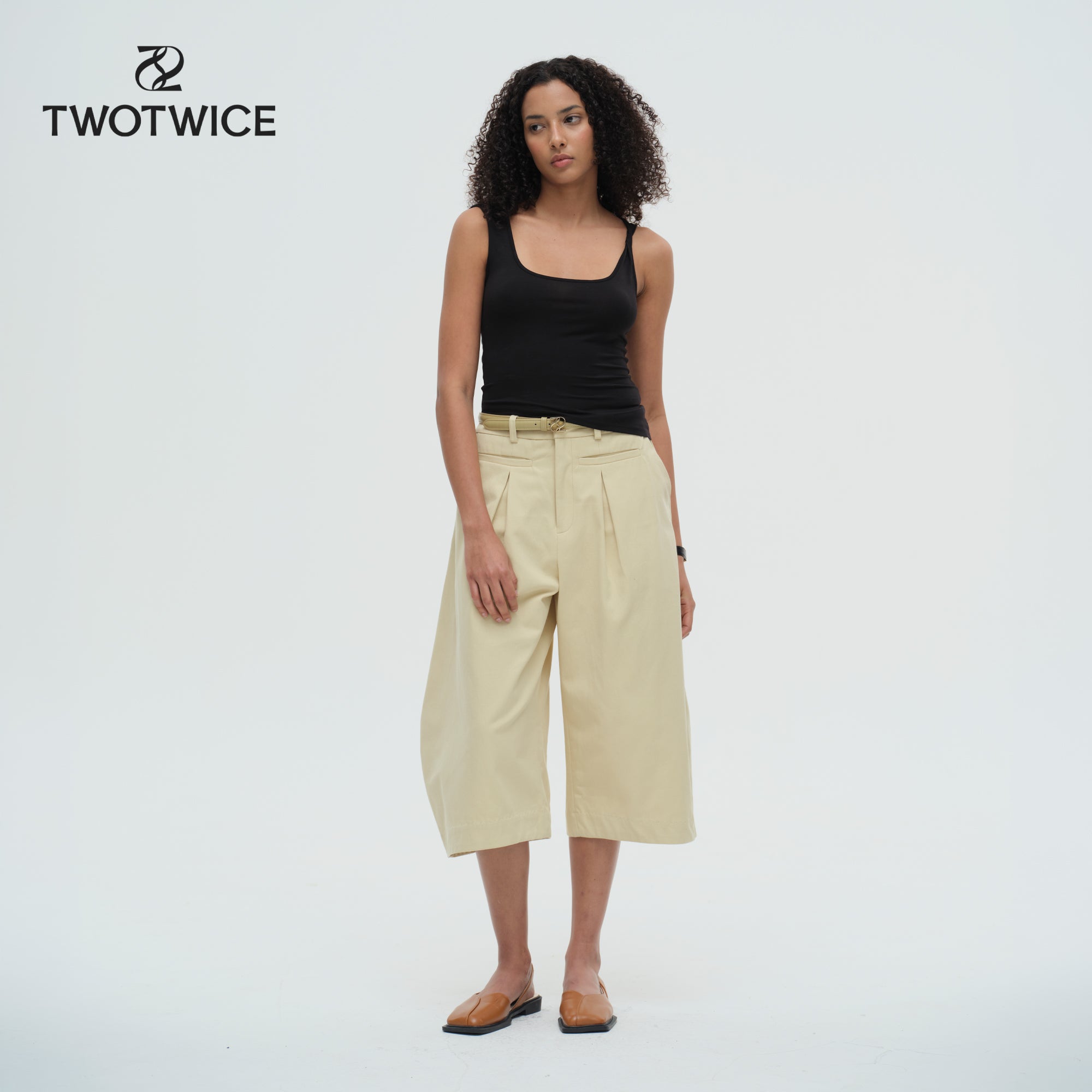 Twotwice - Forme Mid-Rise Barrel - Soft Oat [Pre-order 7 Days]