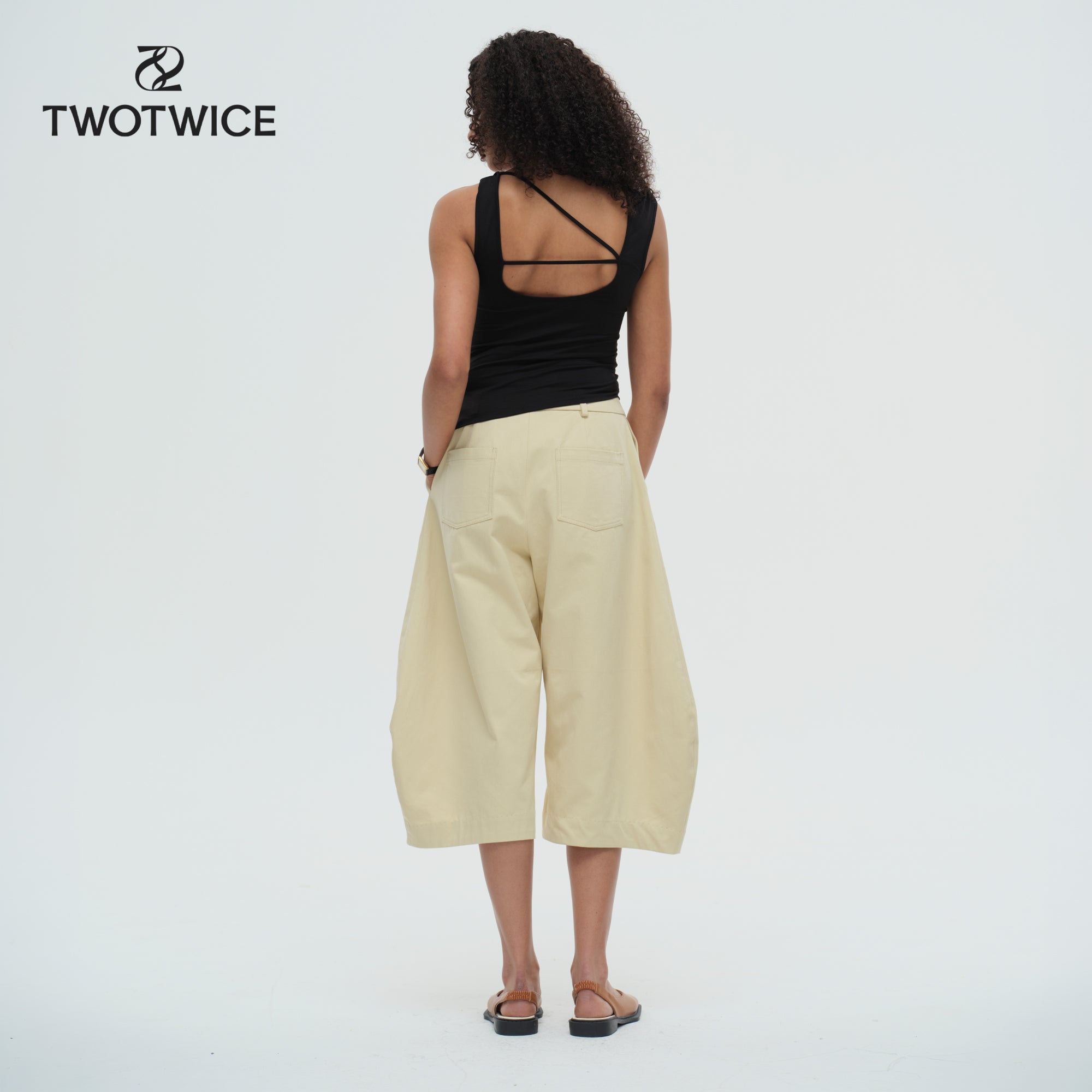 Twotwice - Forme Mid-Rise Barrel - Soft Oat