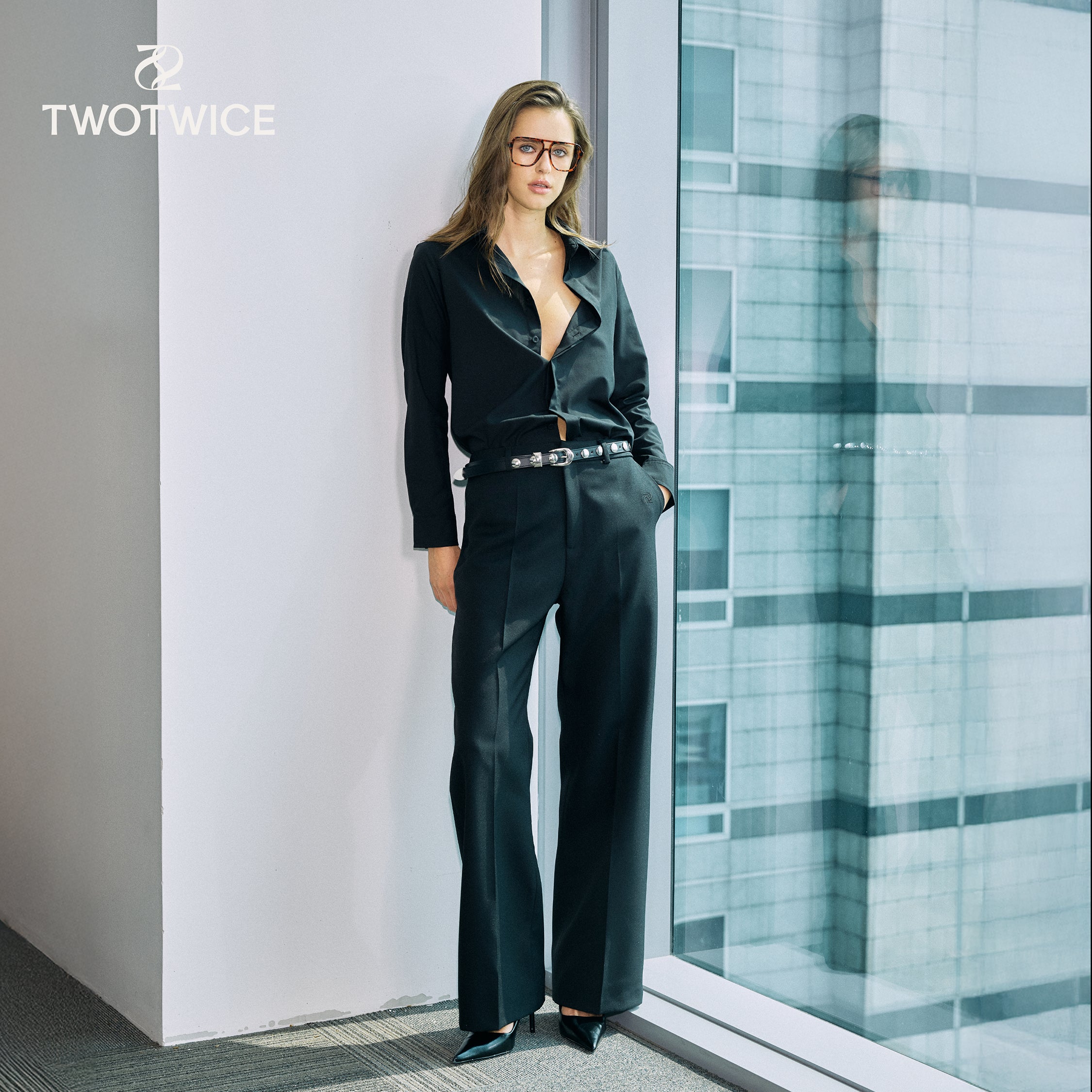 Twotwice - Full-Length Wide Pants