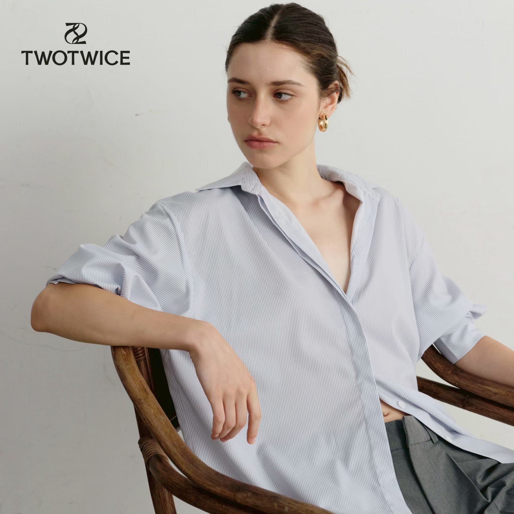 Twotwice - Oversized Tw shirt