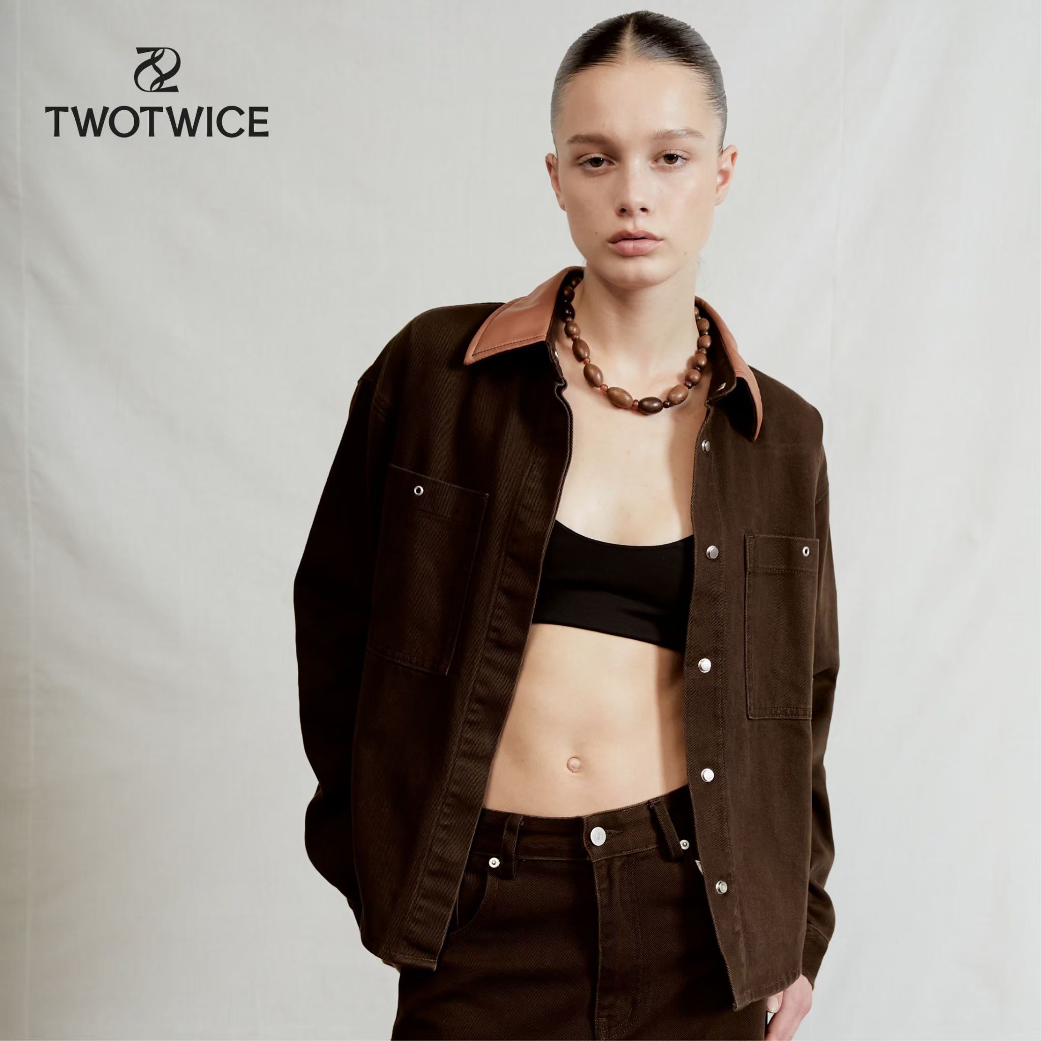 Twotwice - Denim Overshirt Jacket