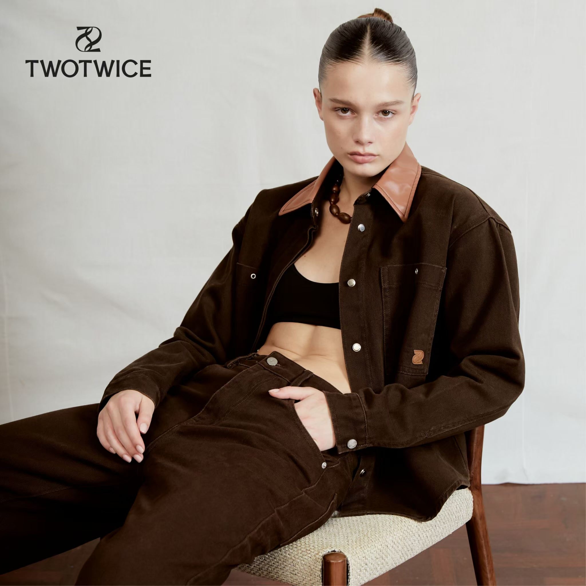 Twotwice - Denim Overshirt Jacket