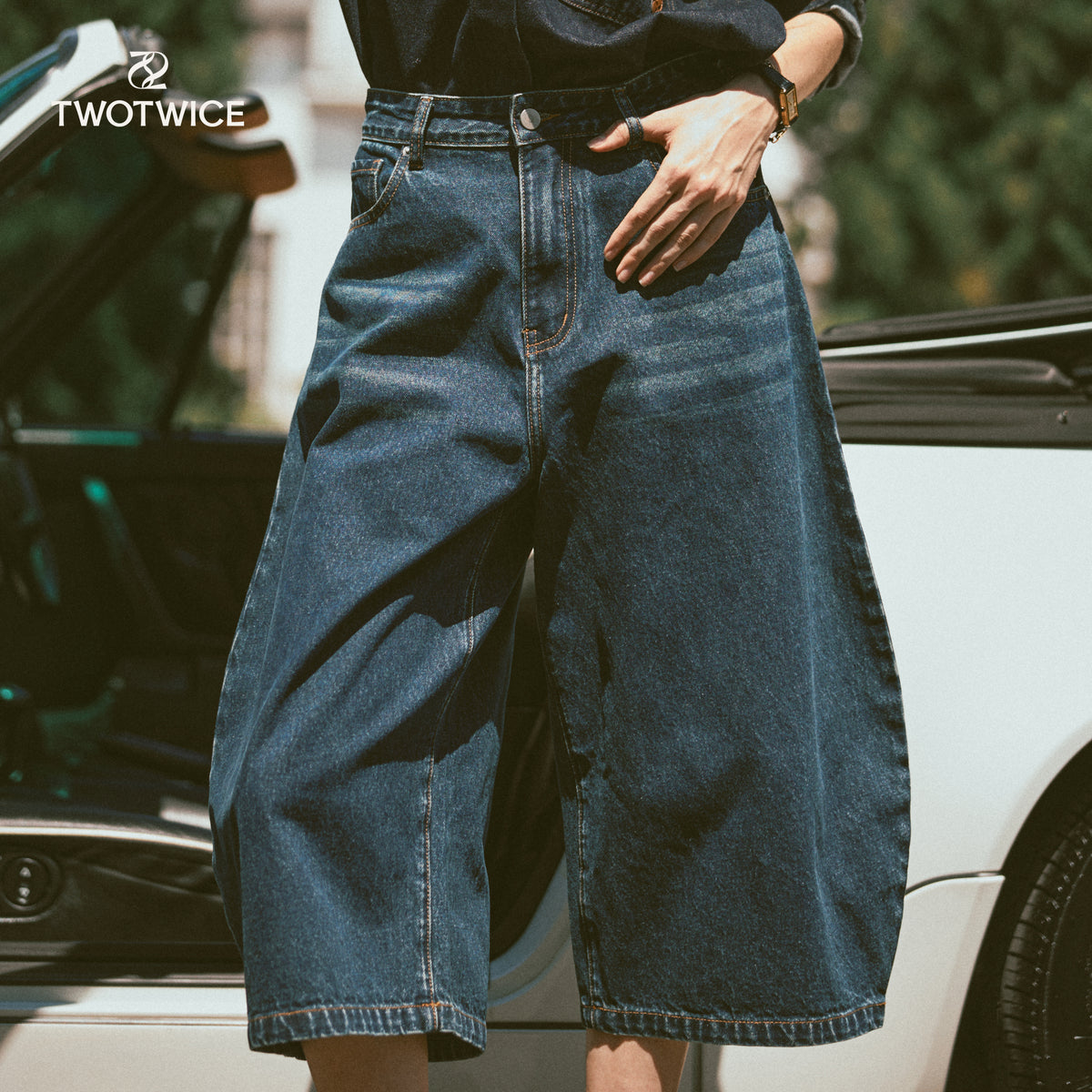 Twotwice - Mid-rise Barrel Jeans