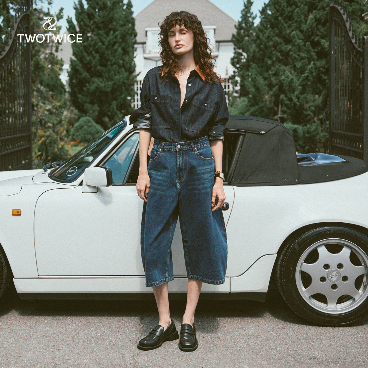 Twotwice - Mid-rise Barrel Jeans