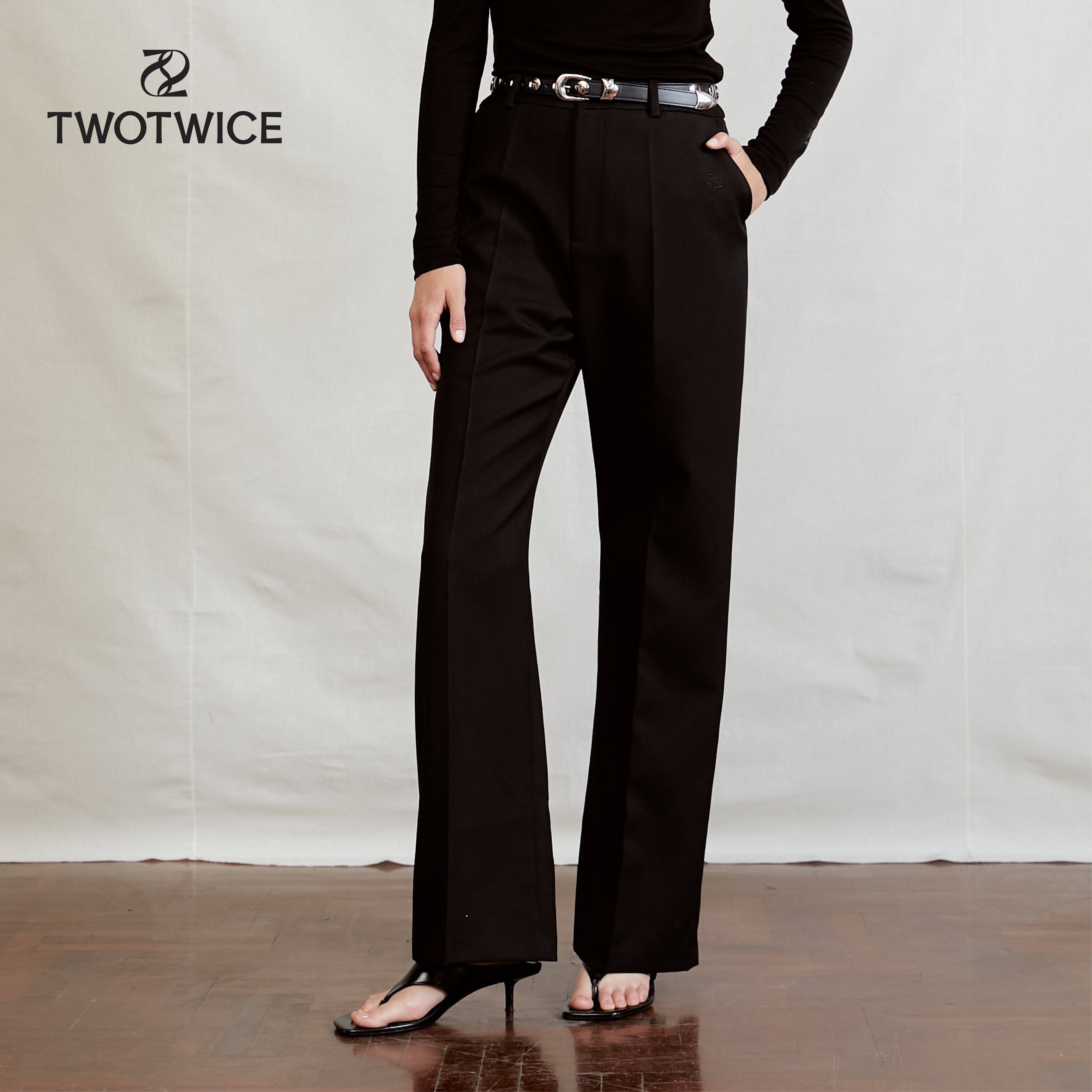 Twotwice - Full-Length Wide Pants