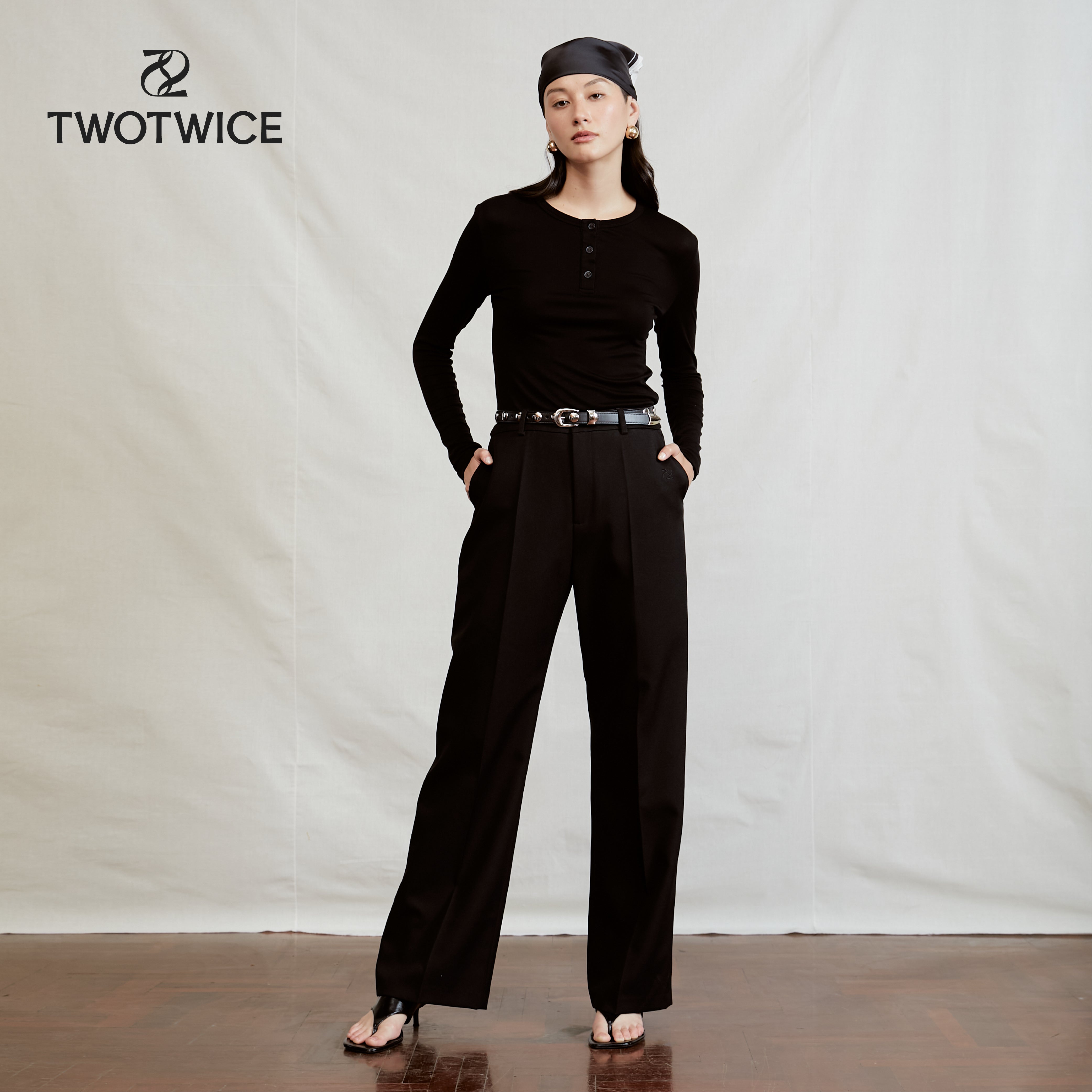 Twotwice - Full-Length Wide Pants