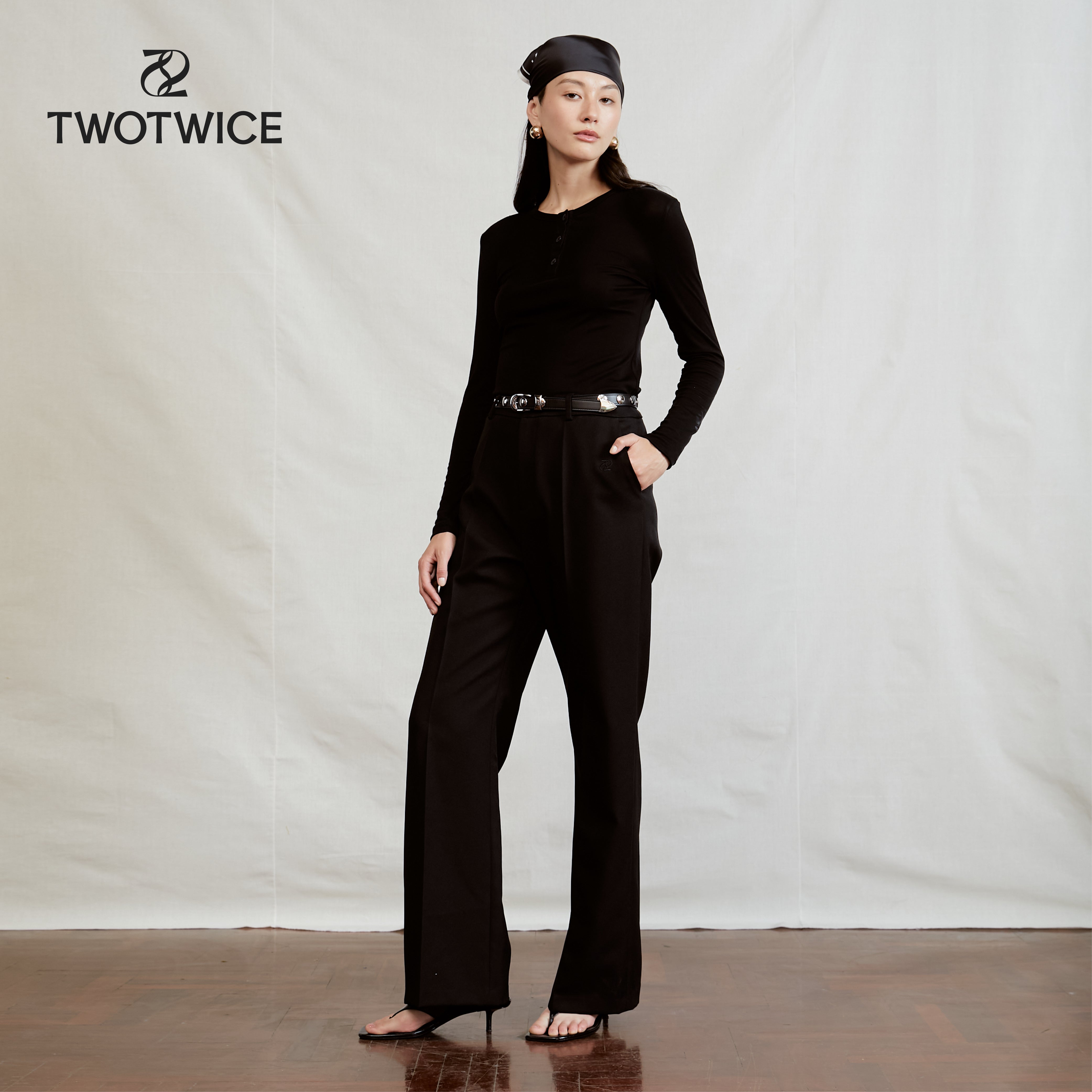 Twotwice - Full-Length Wide Pants
