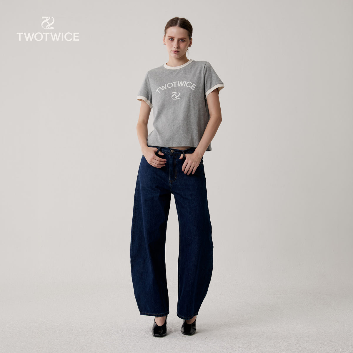 Twotwice - Twotwice Ringer Tee