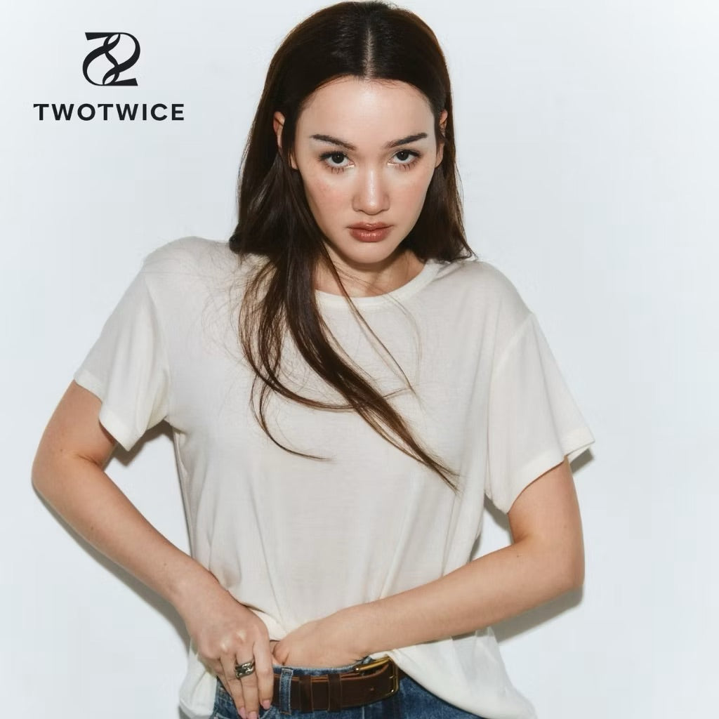 Twotwice - Ultra soft t-shirt Ivory