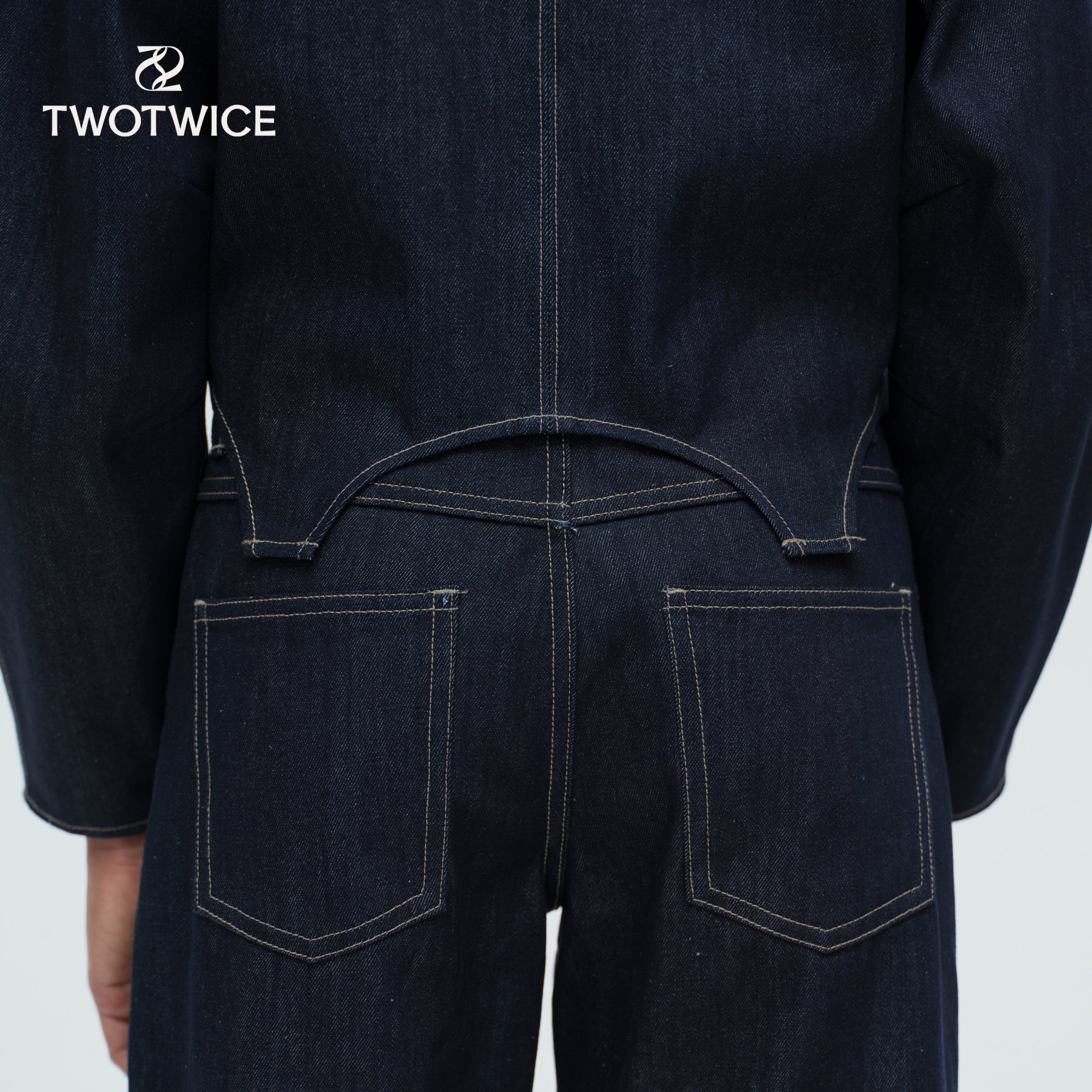 Twotwice - Structure Denim Jacket - แจ็กเก็ตเดนิมทรง Structure