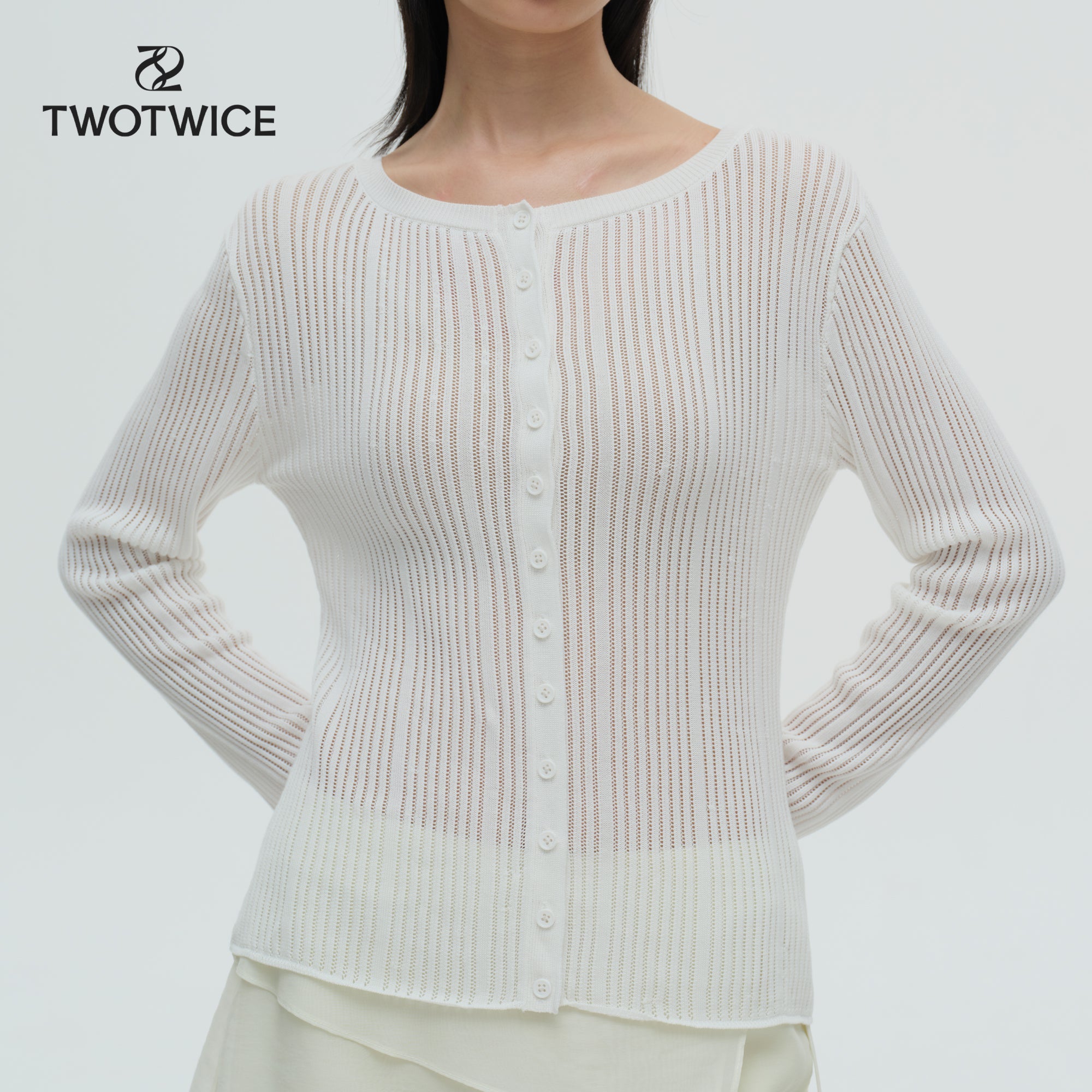 Twotwice - Soft Rib Cardigan