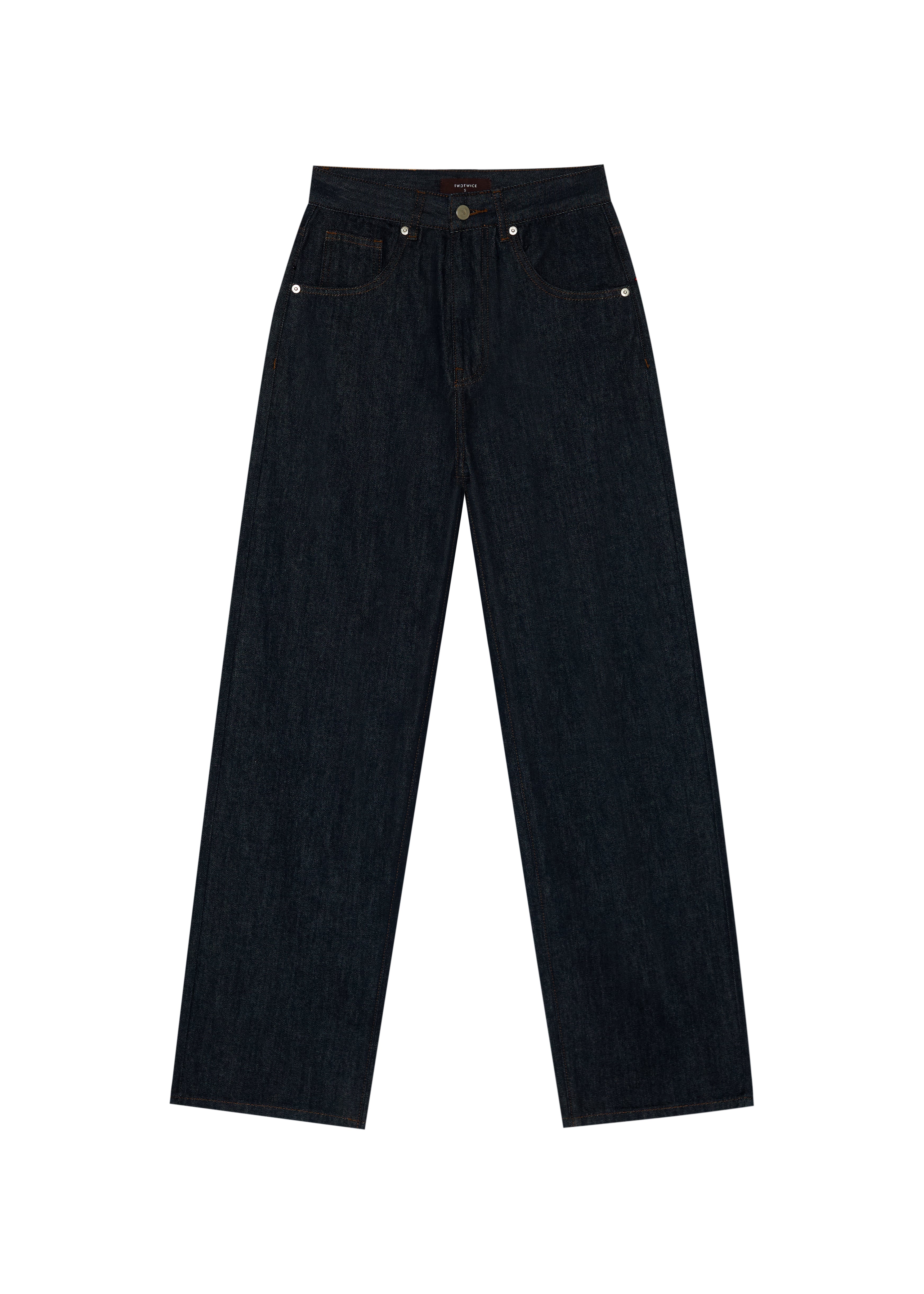Denim Wide-Leg Trousers
