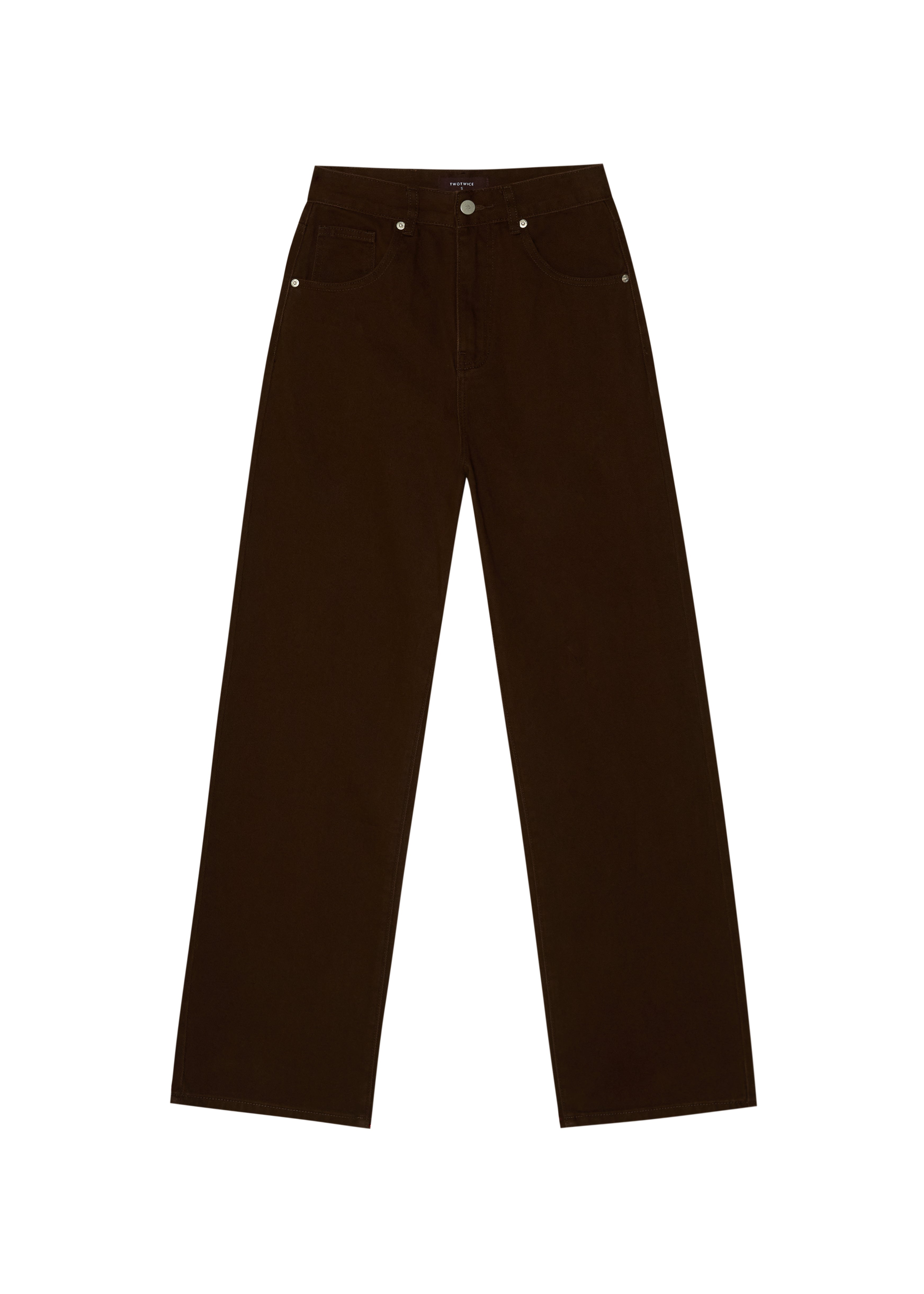 Denim Wide-Leg Trousers