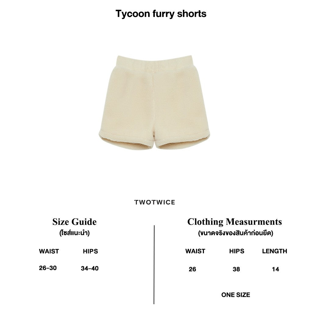 Twotwice - Tycoon furry shorts