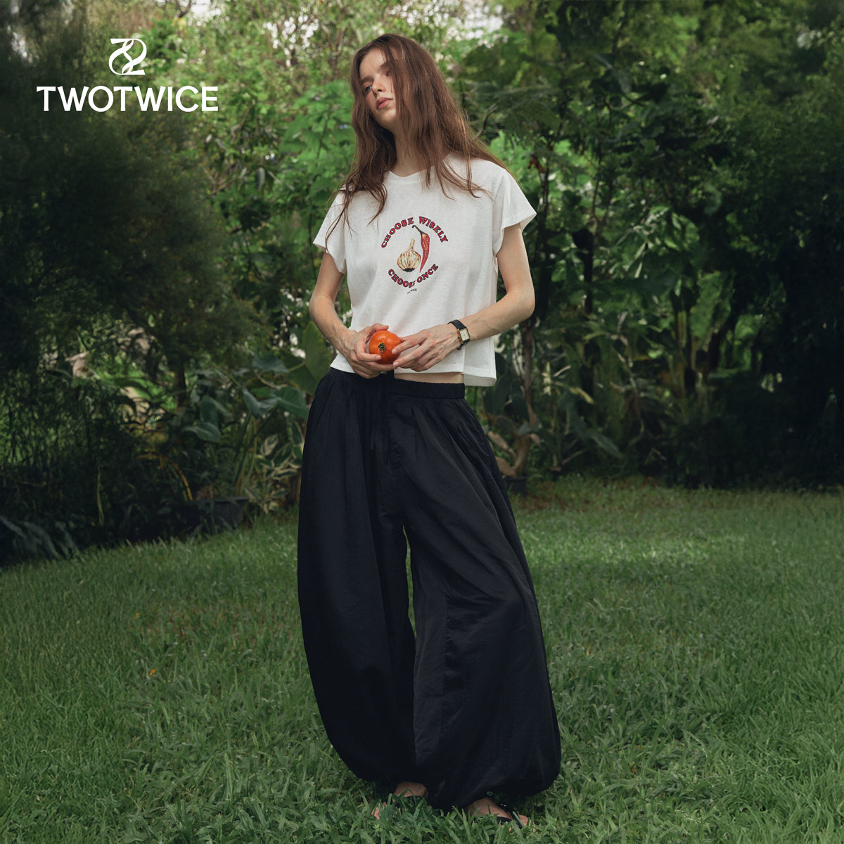 Twotwice - Choose Wisely Baby Tee (Pre-order)