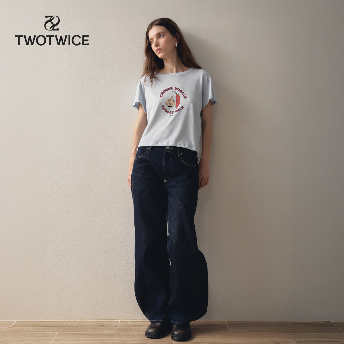 Twotwice - Choose Wisely Baby Tee (Pre-order)