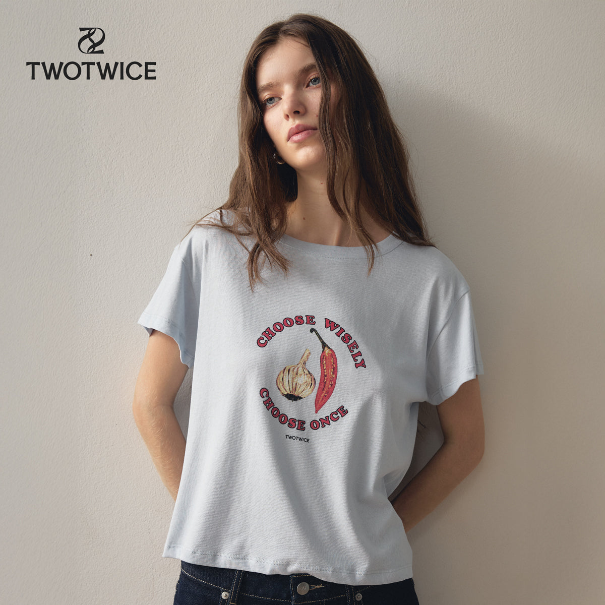 Twotwice - Choose Wisely Baby Tee (Pre-order)