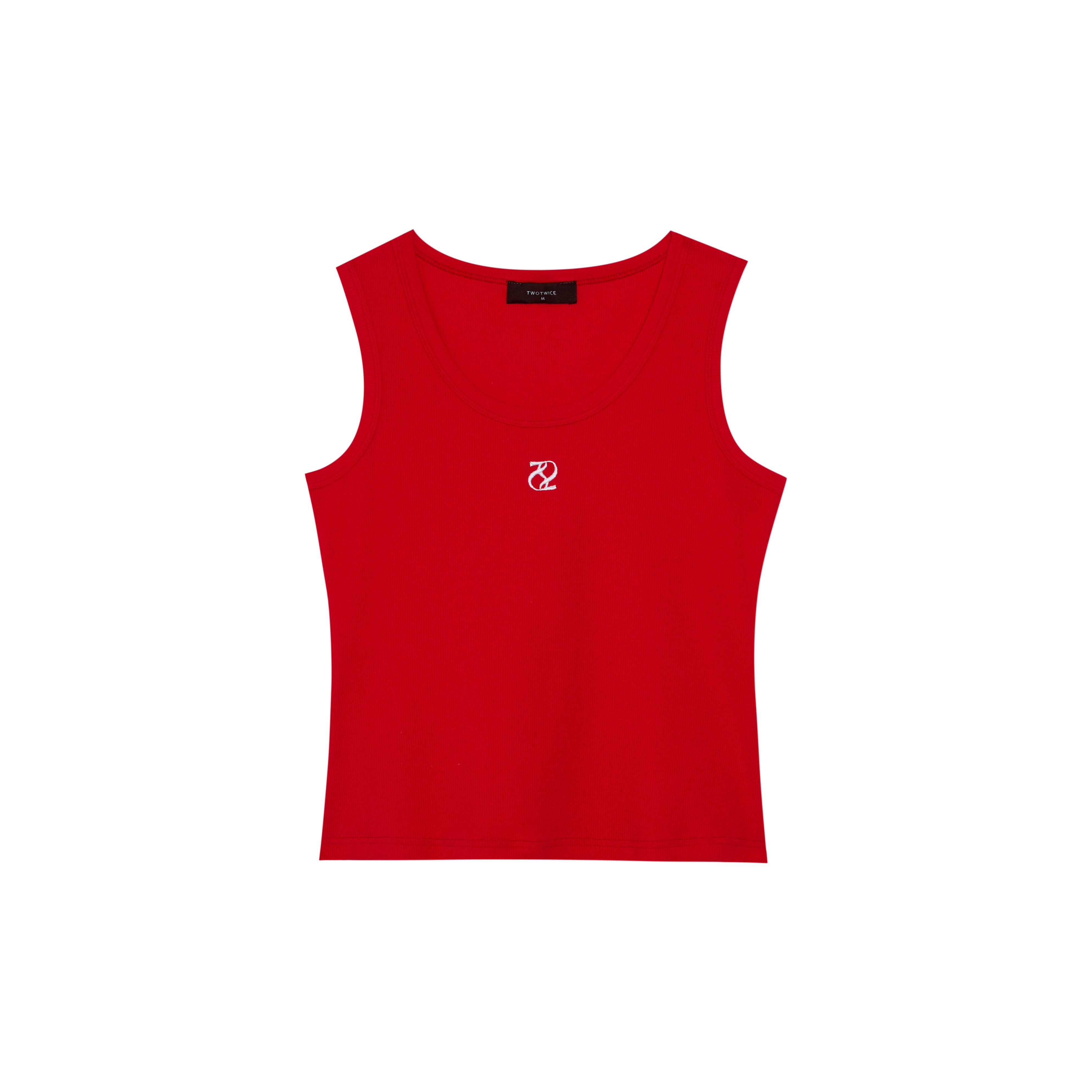 Twotwice - Money Honey tank [เสื้อกล้ามผ้าร่อง ปักโลโก้]
