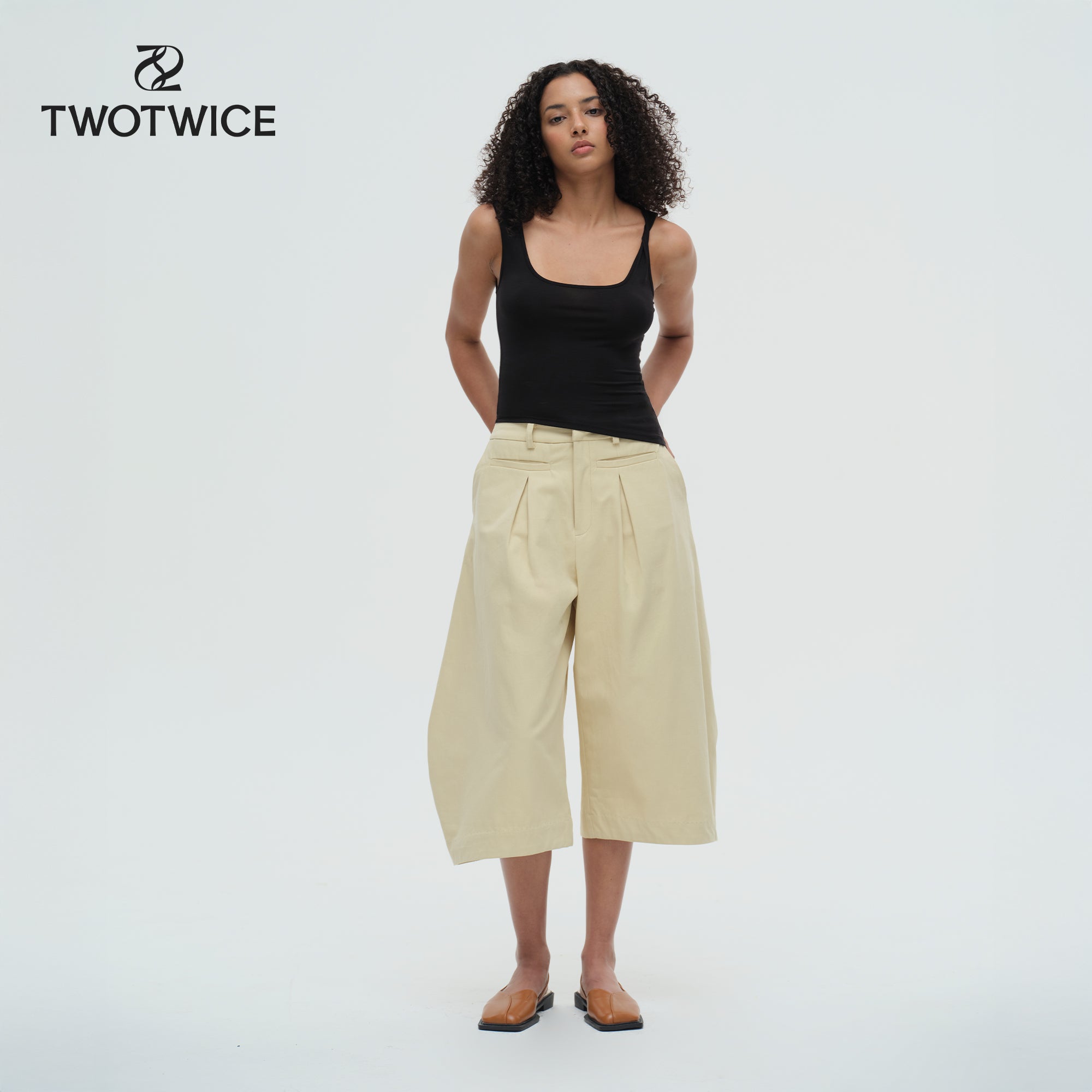 Twotwice - Forme Mid-Rise Barrel - Soft Oat