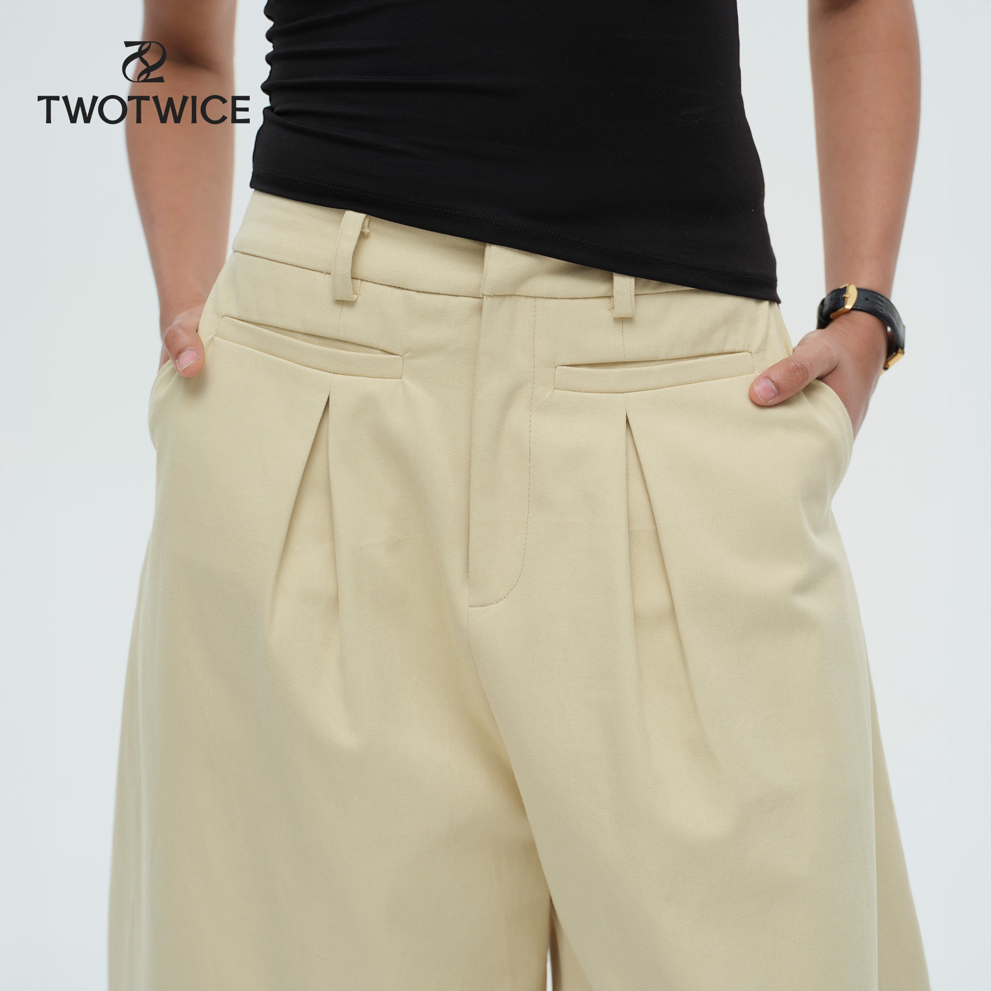 Twotwice - Forme Mid-Rise Barrel - Soft Oat