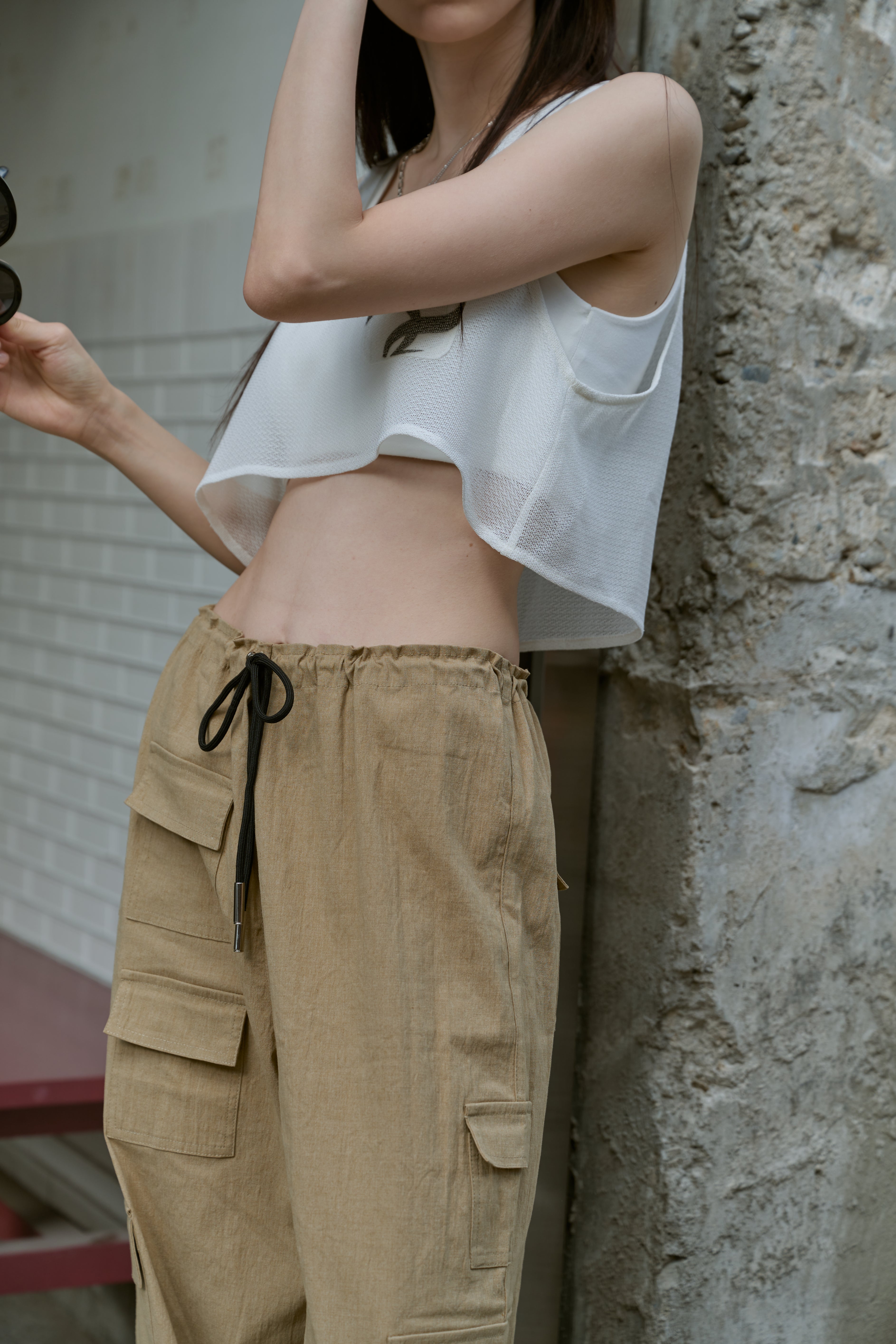 Twotwice - Translucent crop tank