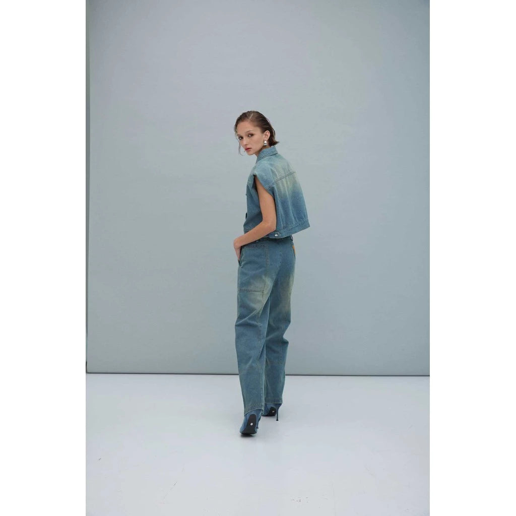 Shoulder Pad Denim