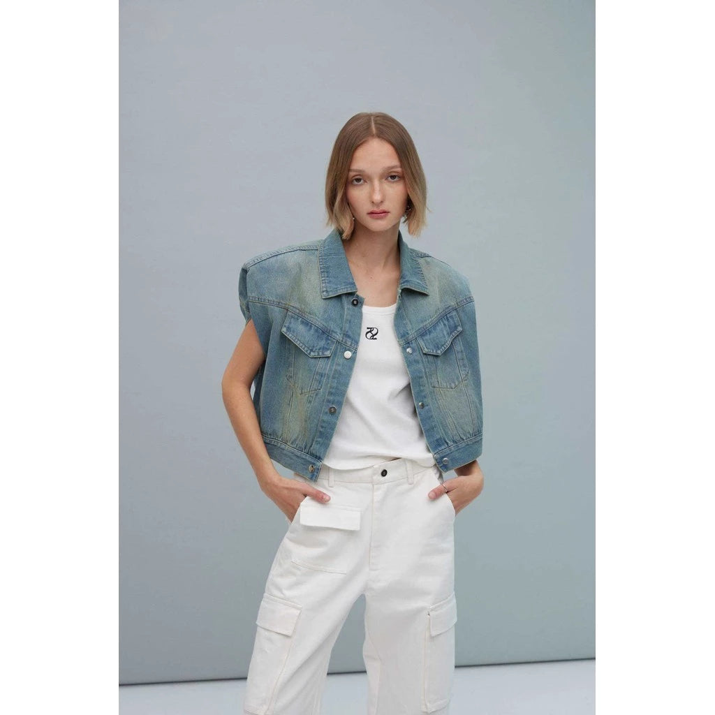 Shoulder Pad Denim
