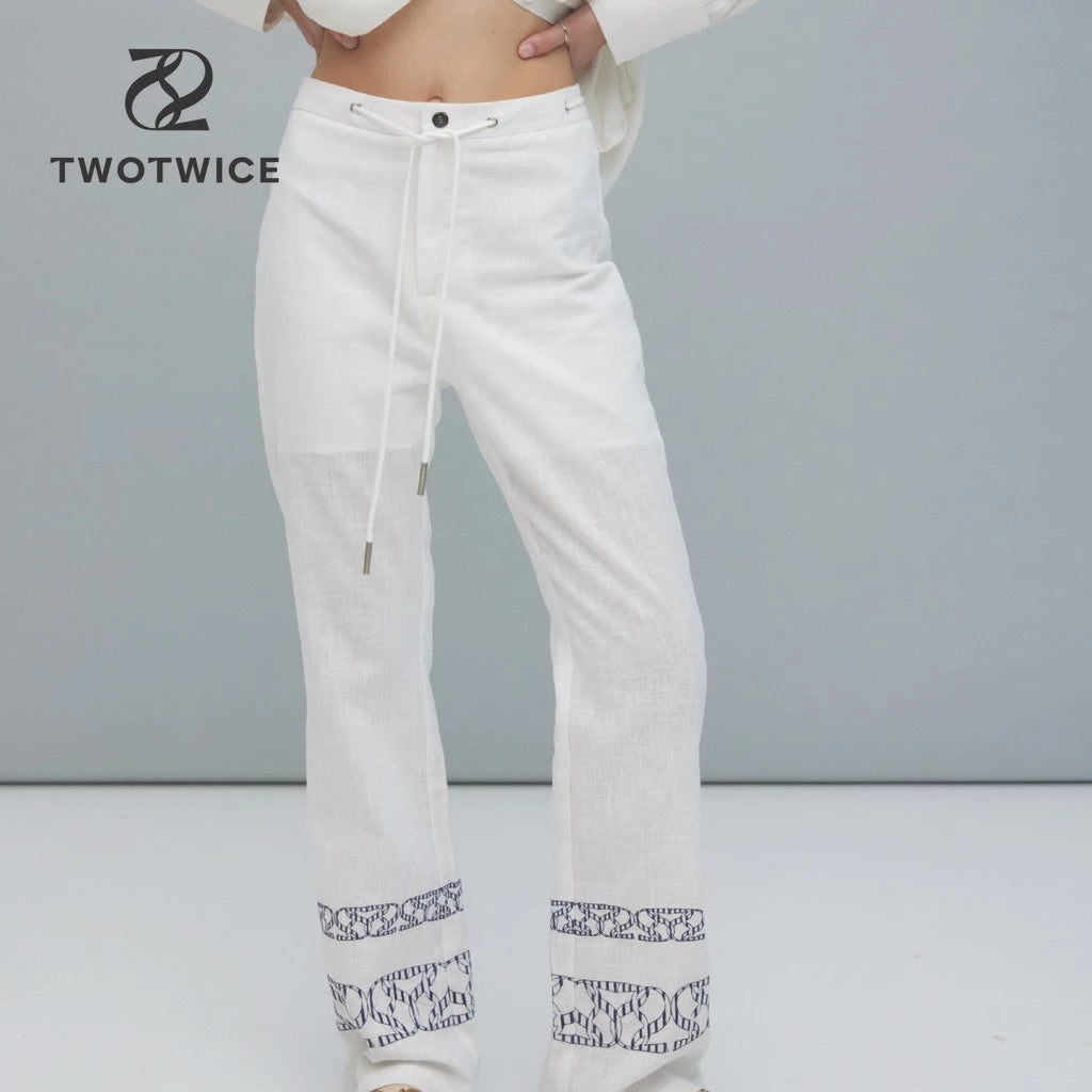 Embroidered pants