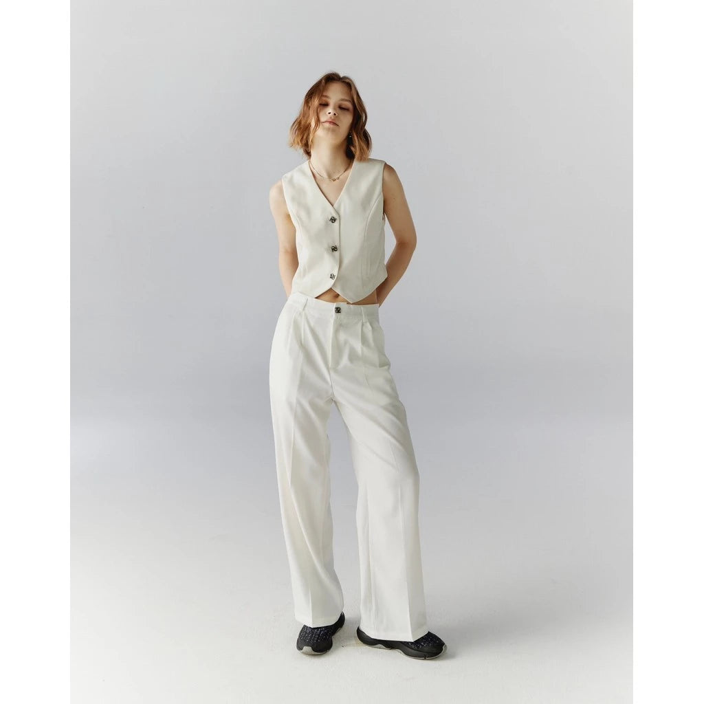Tw button up vest